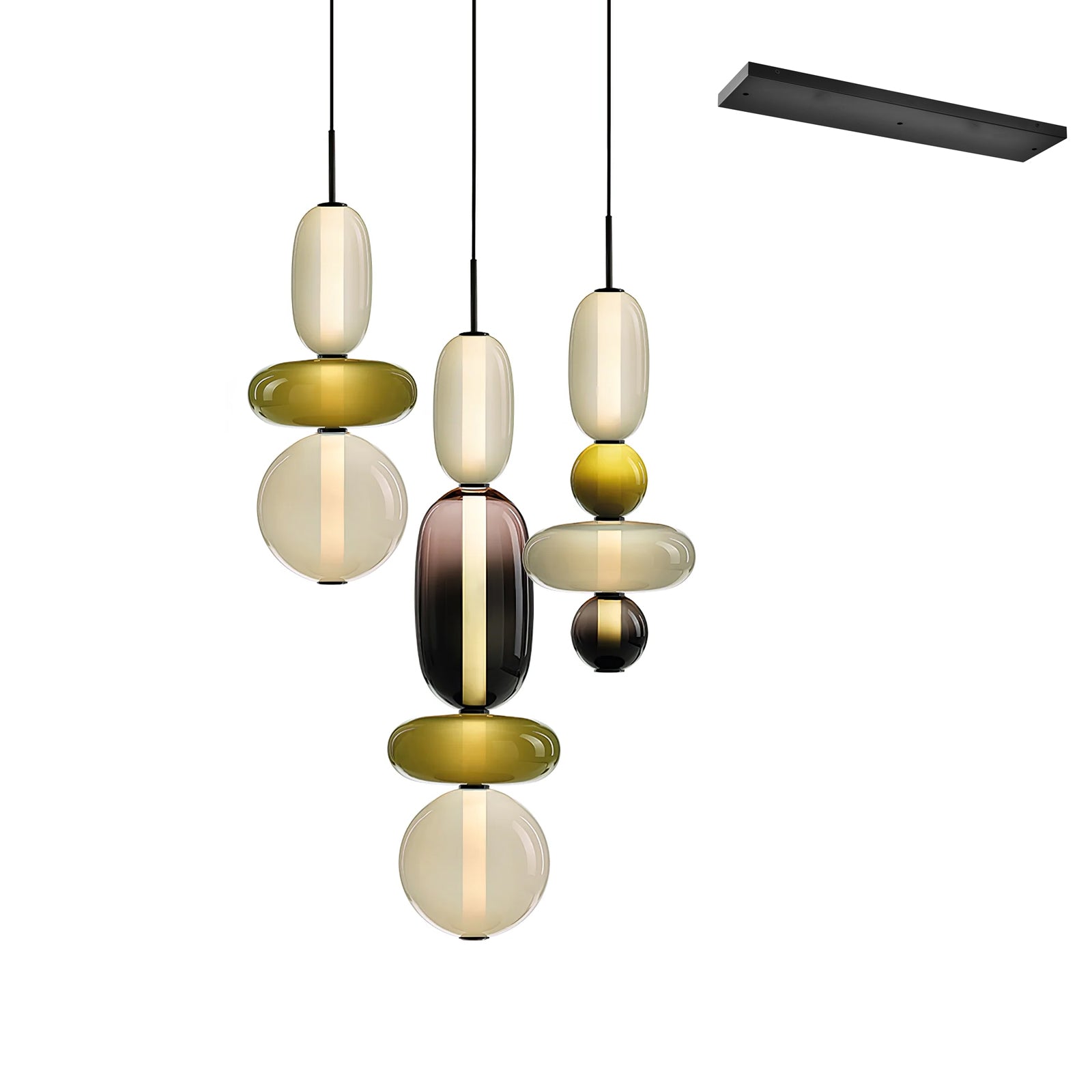 Noxic Suspension Artistique en Verre et Acrylique