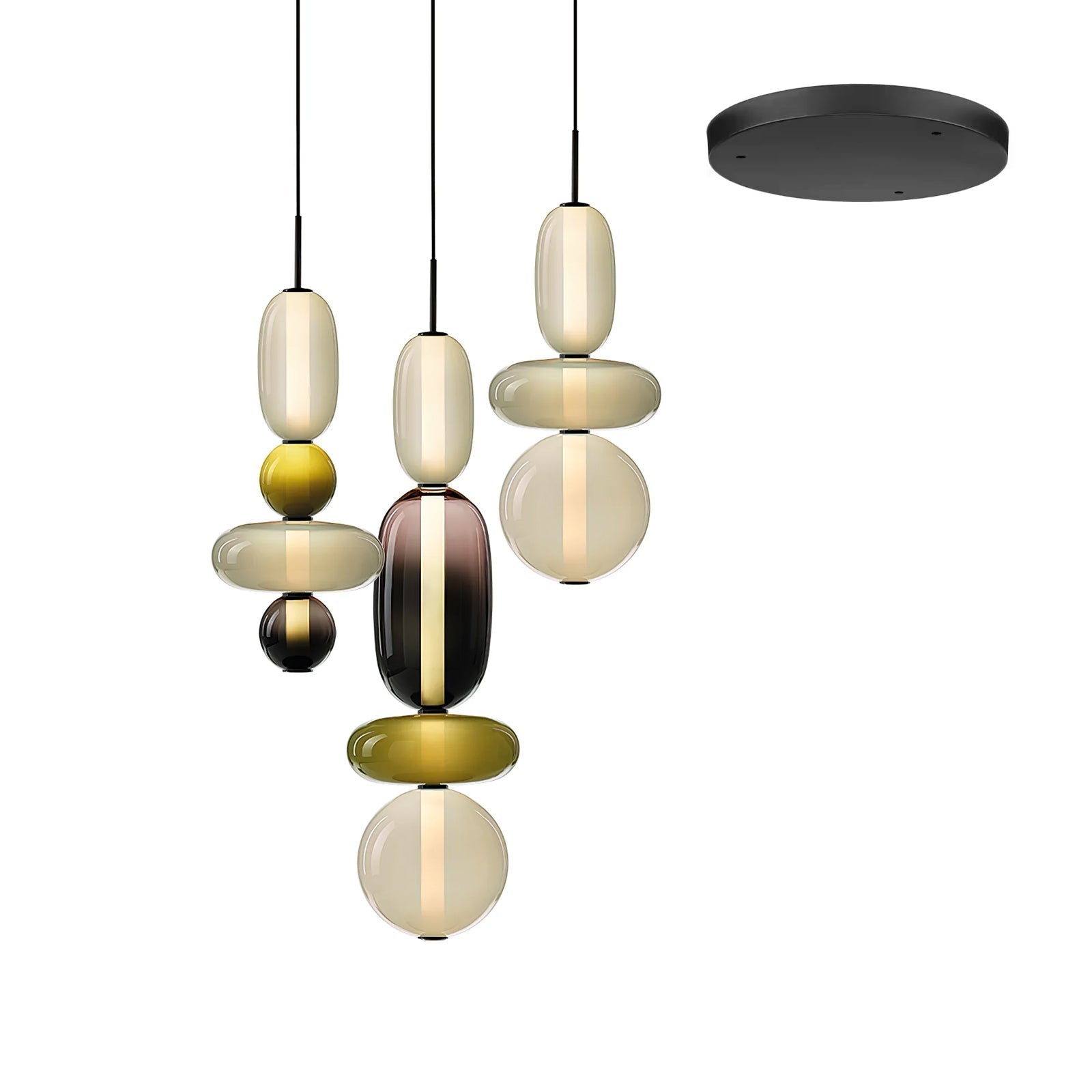 Noxic Suspension Artistique en Verre et Acrylique