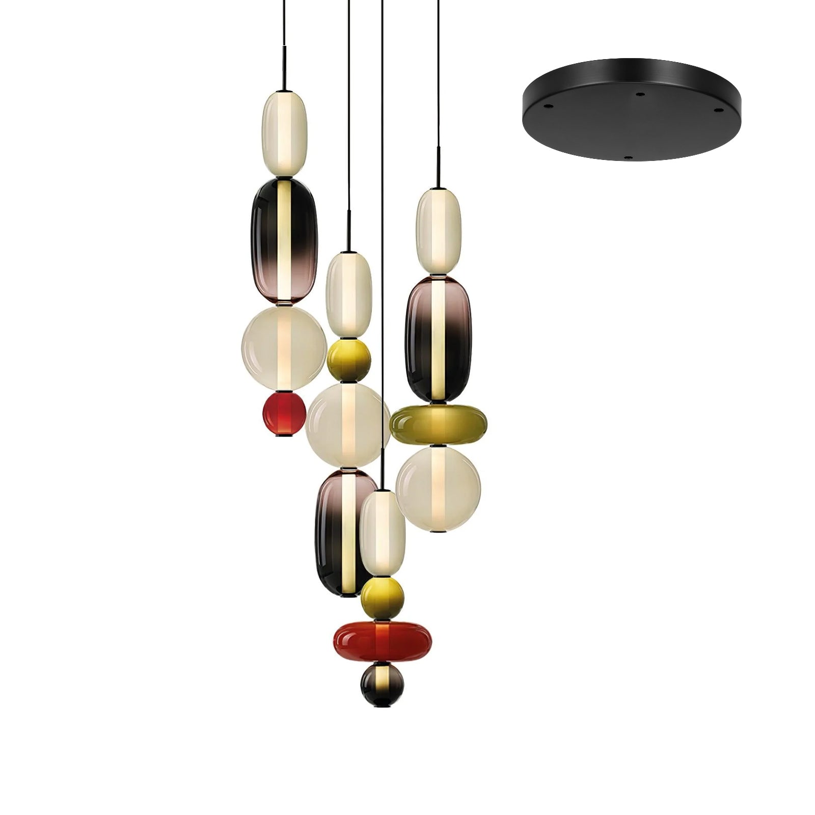 Cunorara Prime Art Coloré Verre Lustre