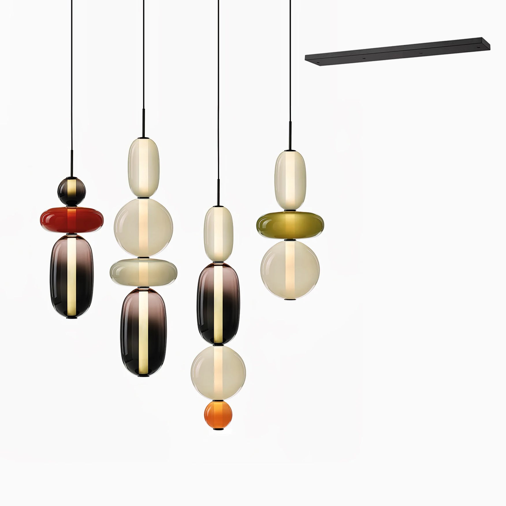 Noxic Suspension Artistique en Verre et Acrylique