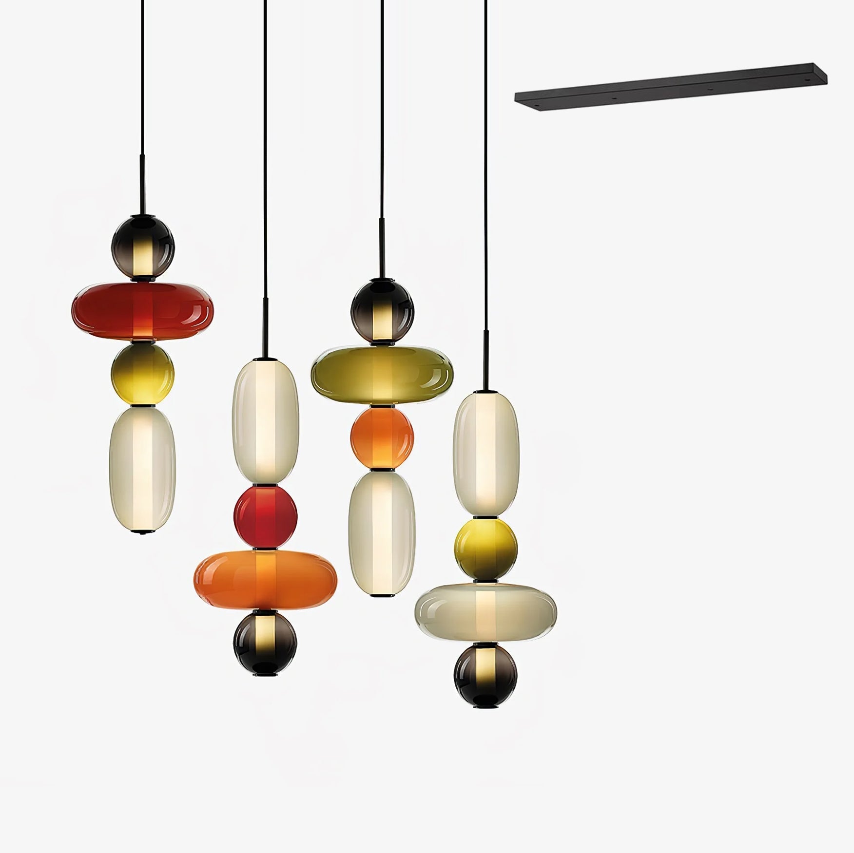 Noxic Suspension Artistique en Verre et Acrylique