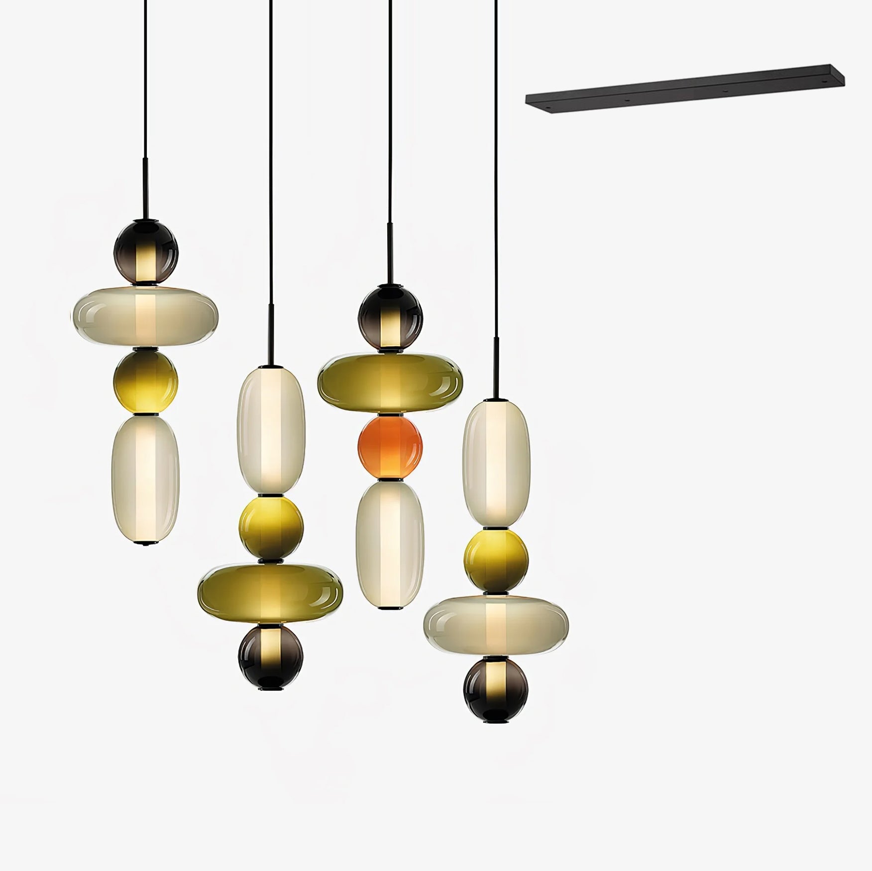 Noxic Suspension Artistique en Verre et Acrylique