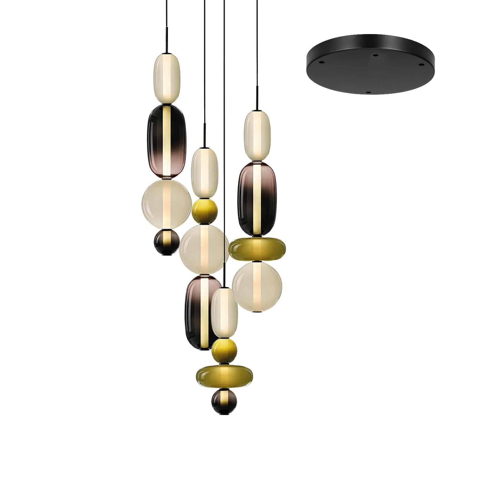 Noxic Suspension Artistique en Verre et Acrylique