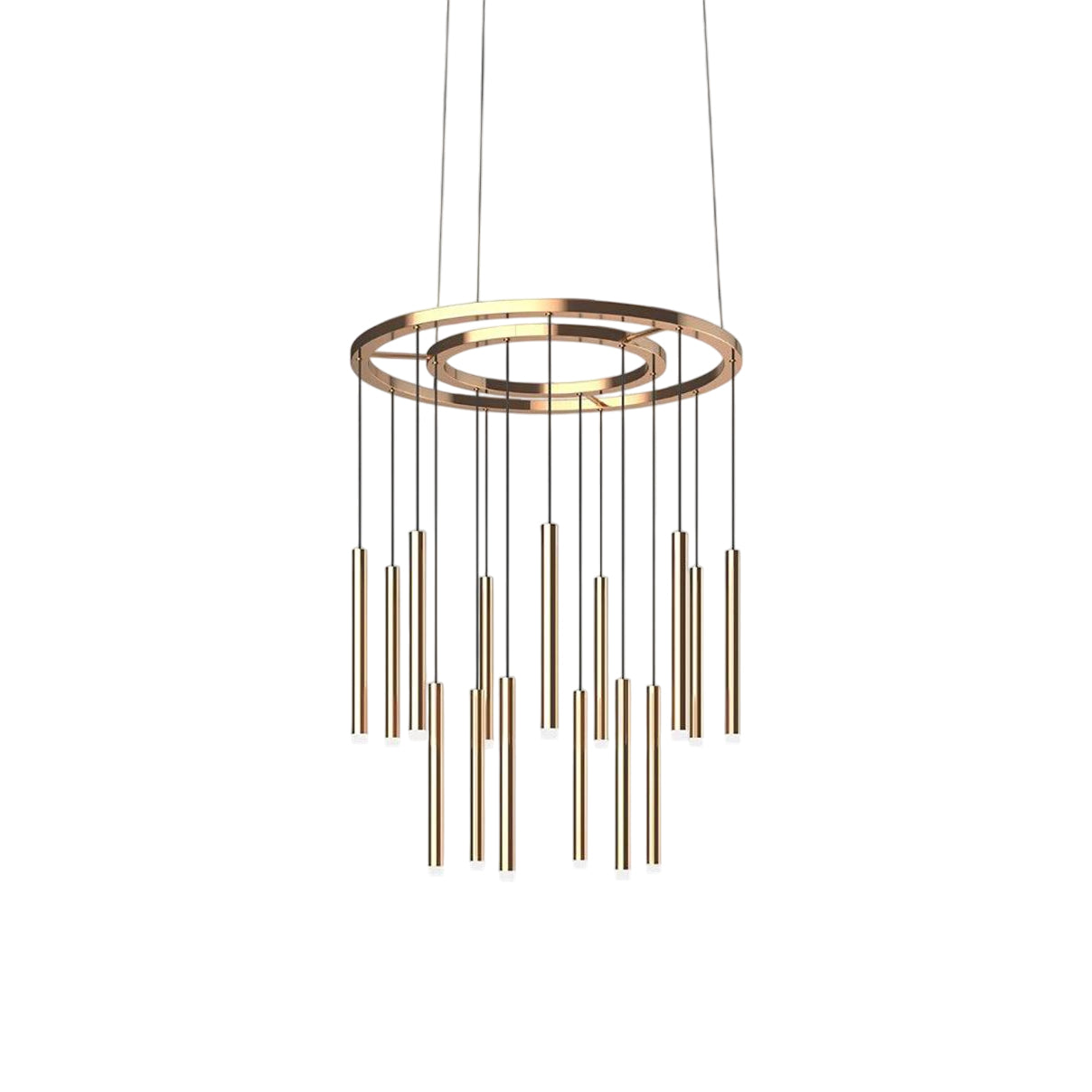 Quint Lustre en Laiton et Acrylique Minimaliste Moderne