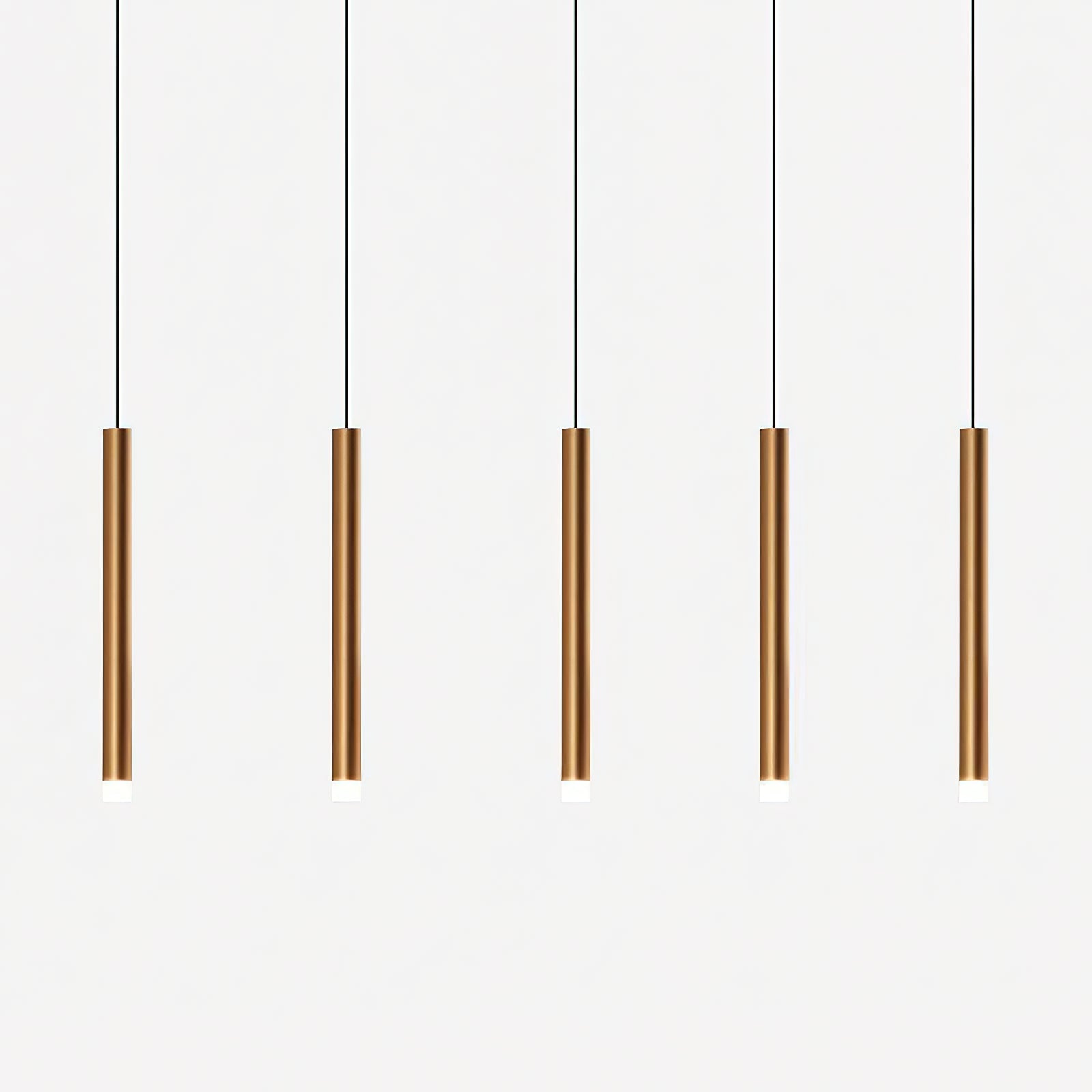 Quint Lustre en Laiton et Acrylique Minimaliste Moderne