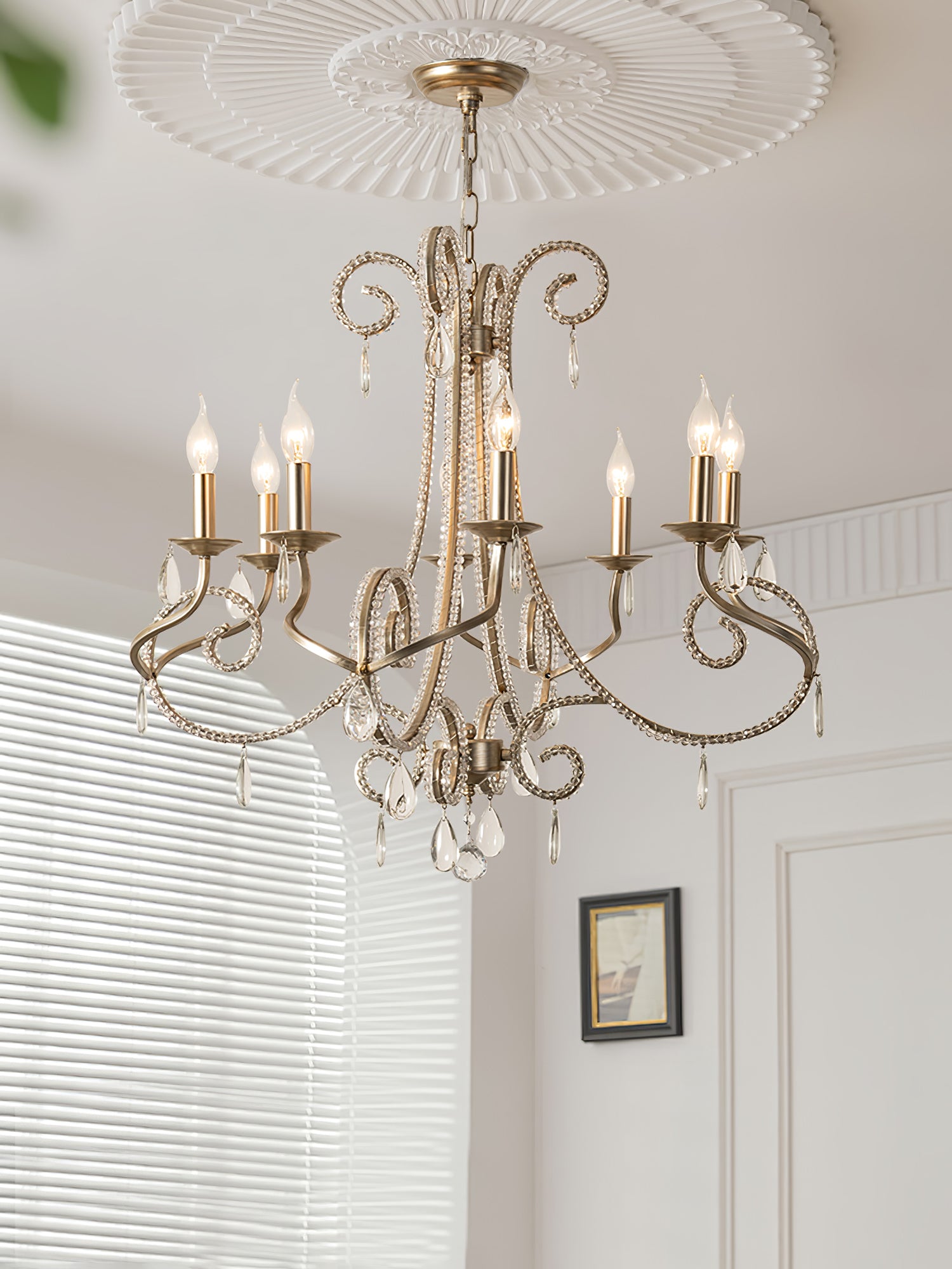Elysara Crystal Bougie Lustre