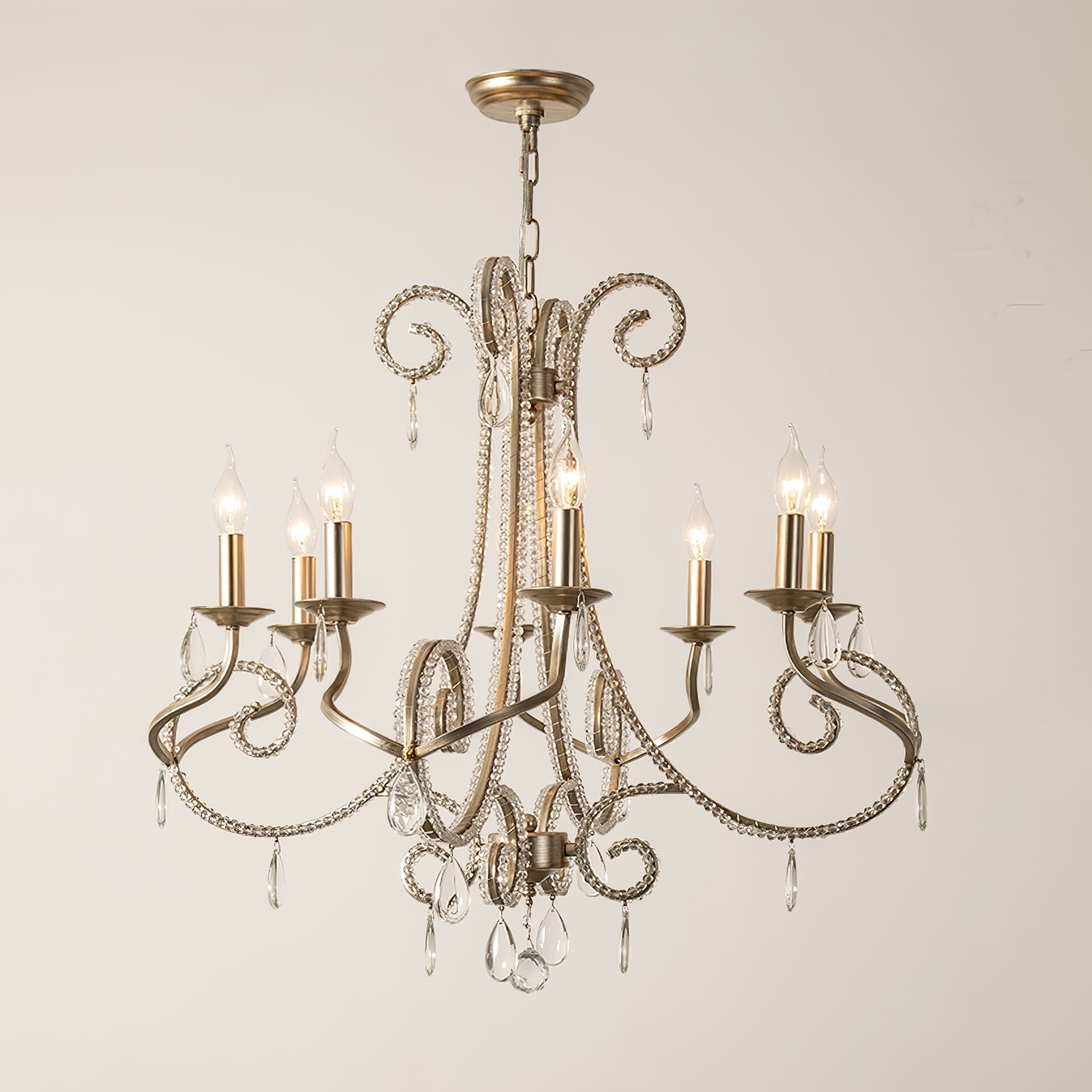 Elysara Crystal Bougie Lustre