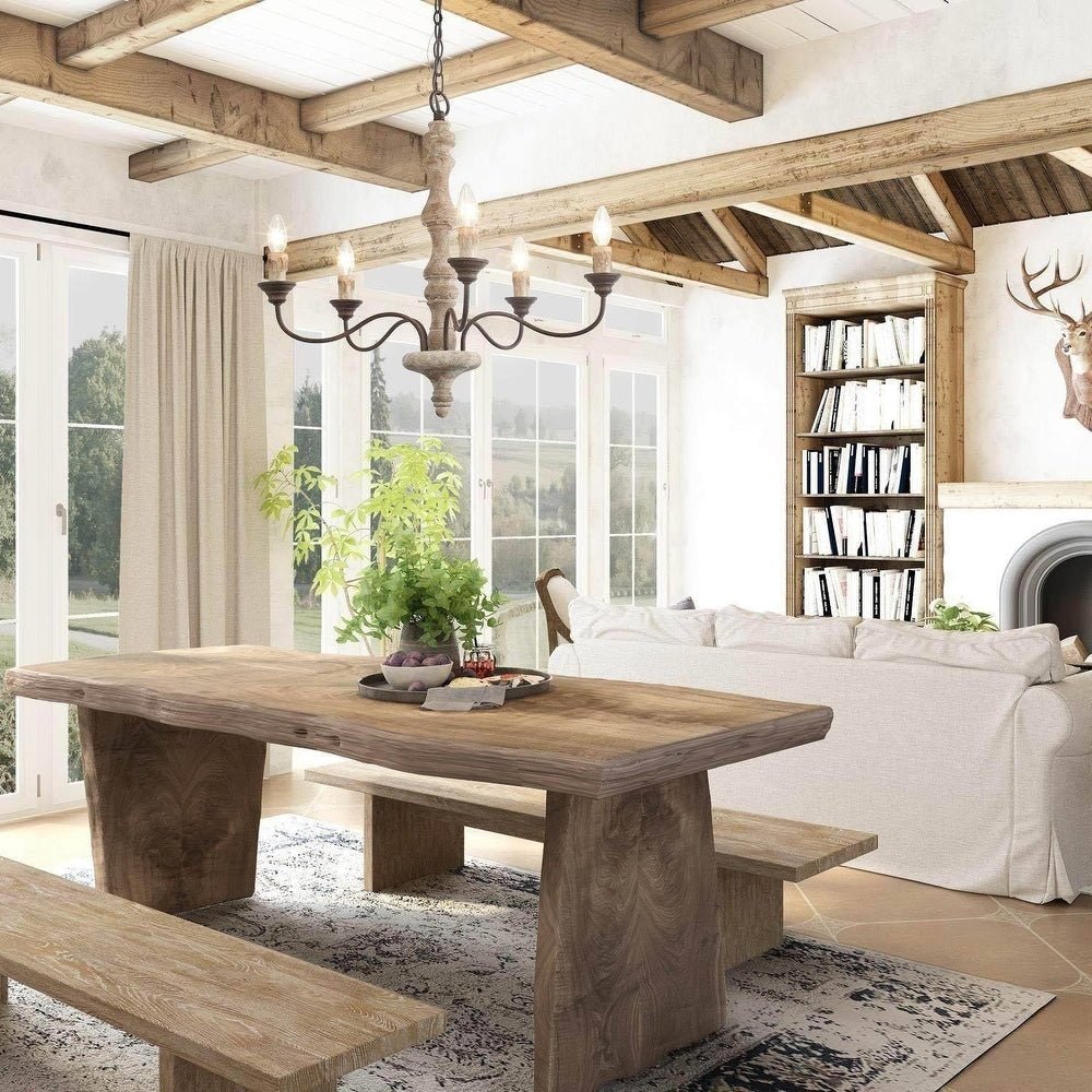 Aurora Lustre Bougeoir Ferme Rustique