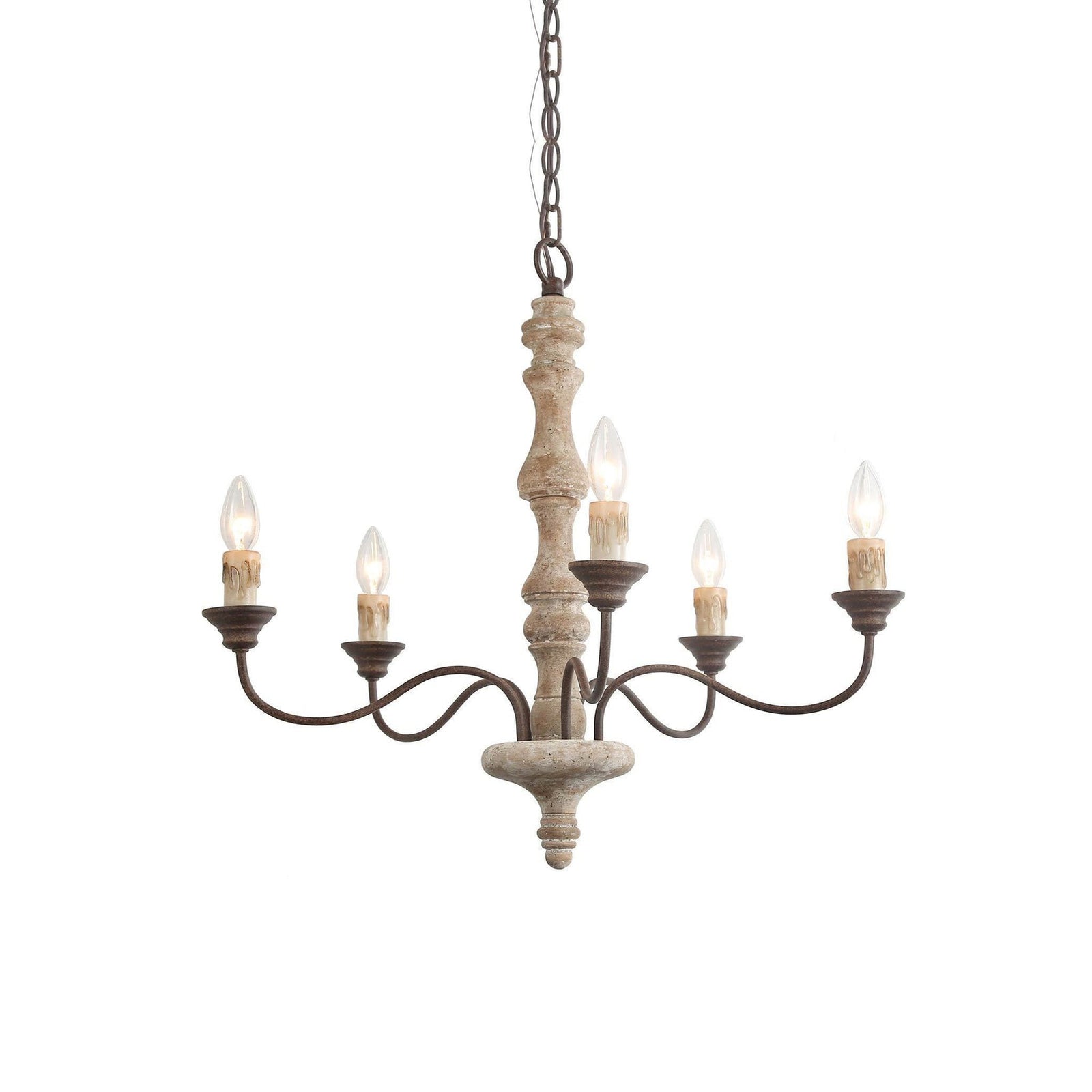 Aurora Lustre Bougeoir Ferme Rustique
