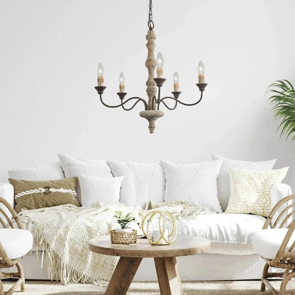 Aurora Lustre Bougeoir Ferme Rustique