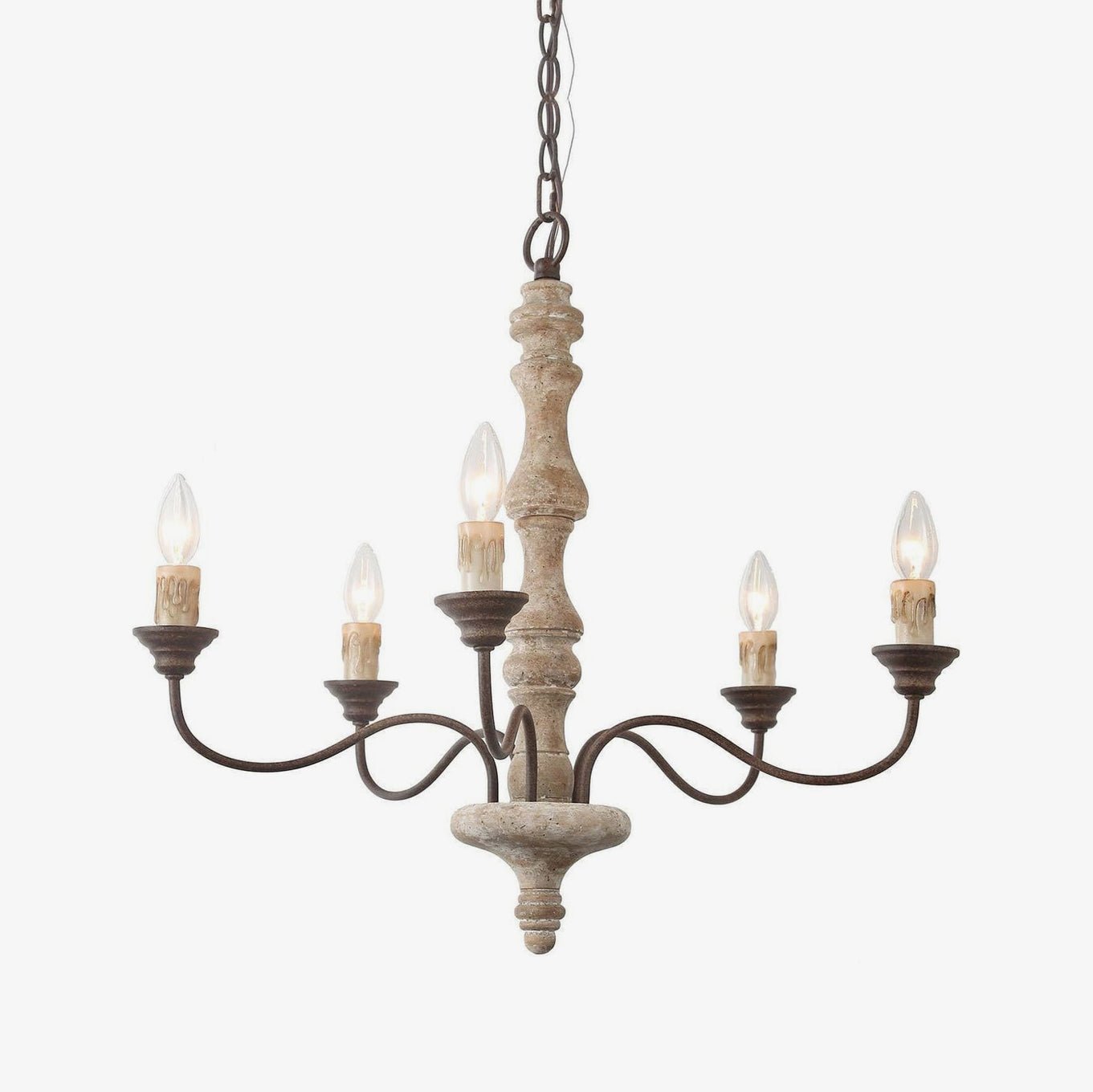Aurora Lustre Bougeoir Ferme Rustique