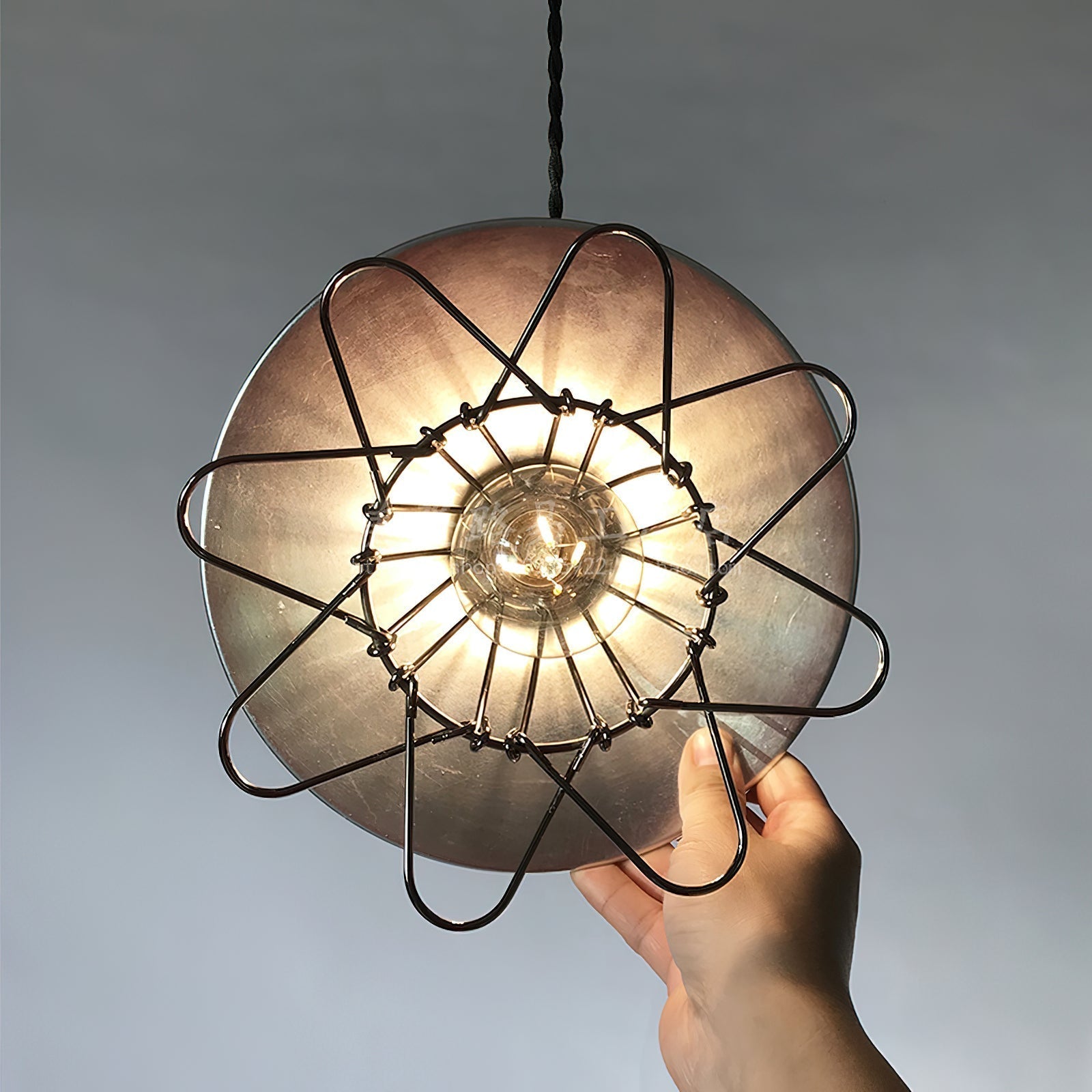 Stella Suspension en Métal Artistique Industriel Vintage