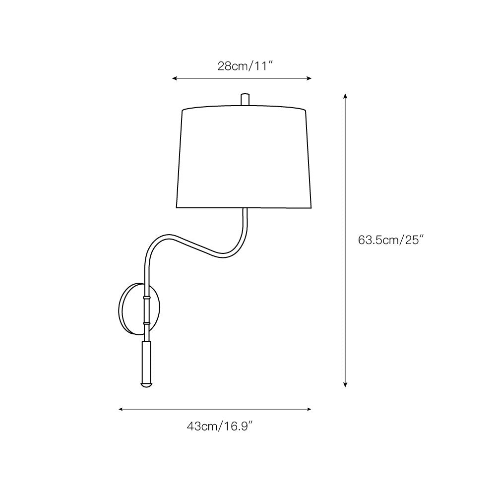 Terra Applique Murale en Tissu et Métal Minimaliste Moderne