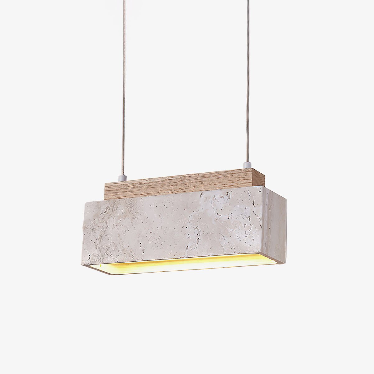 Ciraeila Suspension Rectangulaire en Travertin