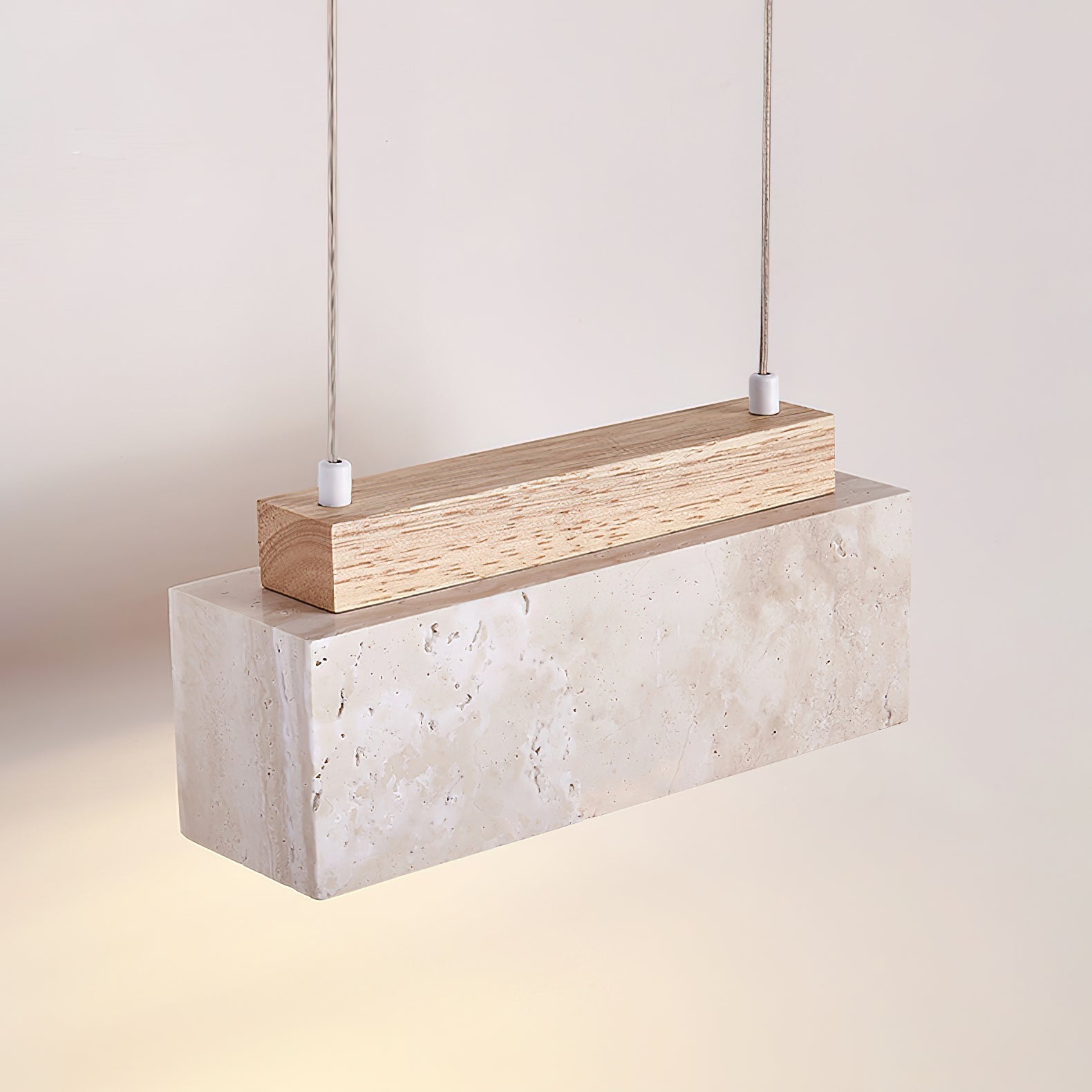 Ciraeila Suspension Rectangulaire en Travertin