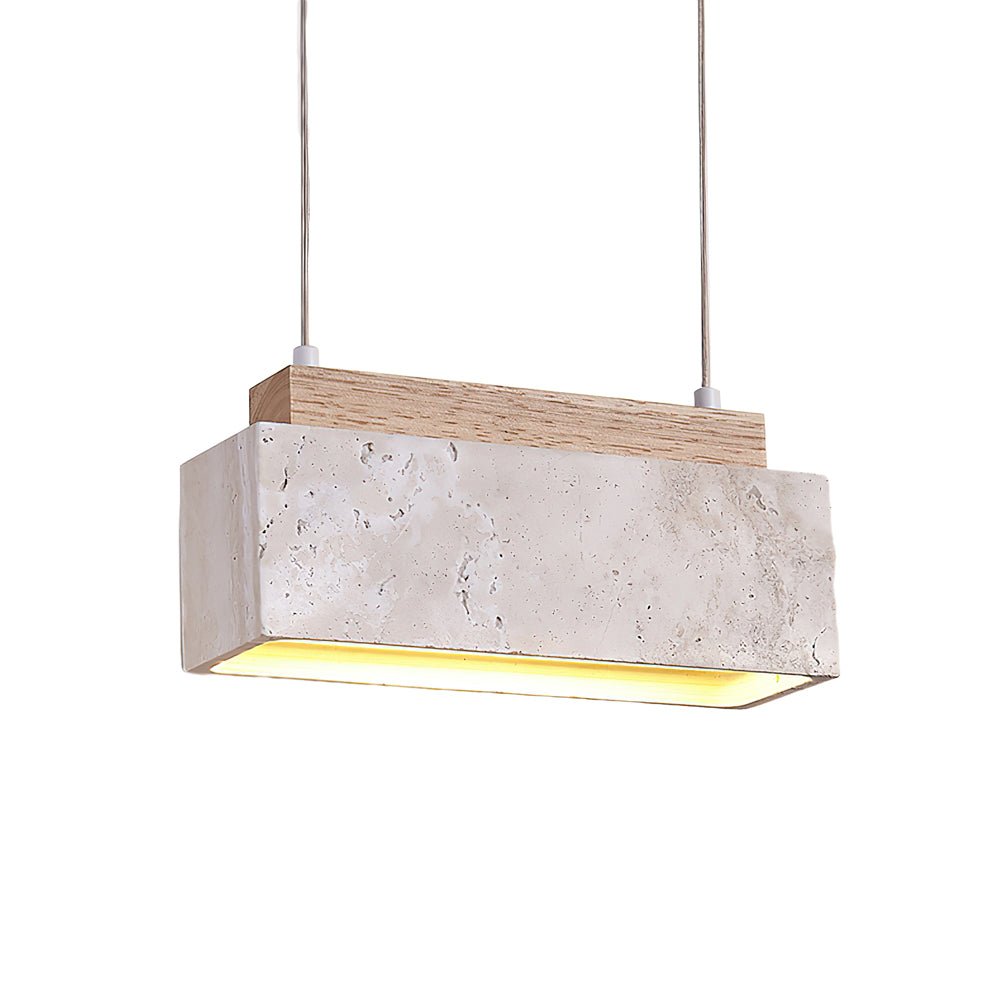 Ciraeila Suspension Rectangulaire en Travertin