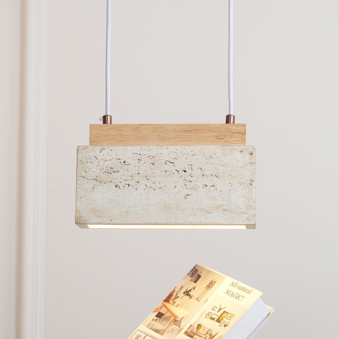 Ciraeila Suspension Rectangulaire en Travertin