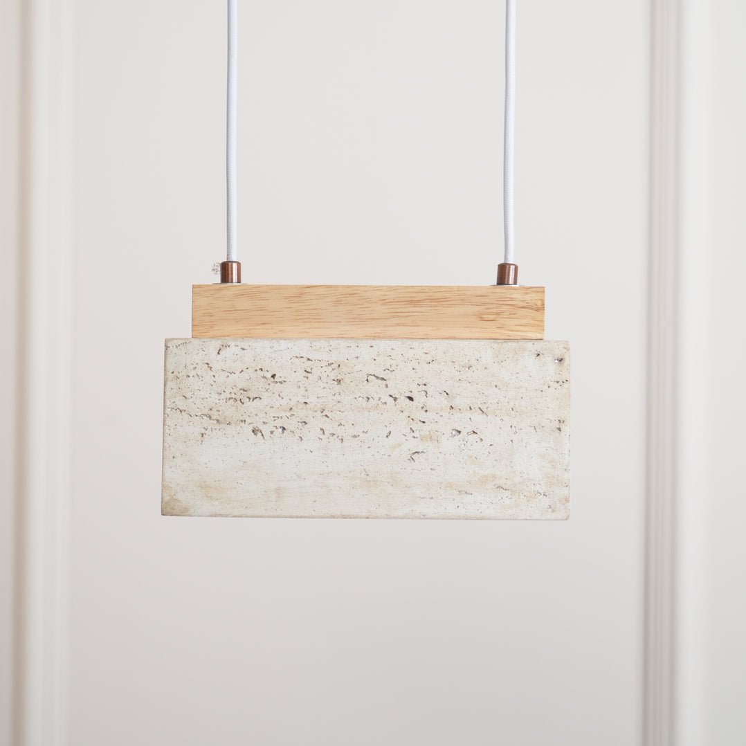 Ciraeila Suspension Rectangulaire en Travertin