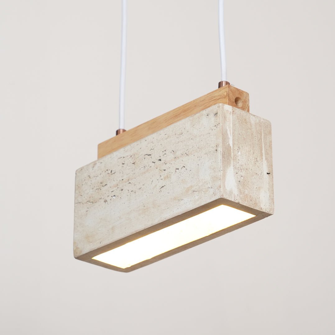 Ciraeila Suspension Rectangulaire en Travertin