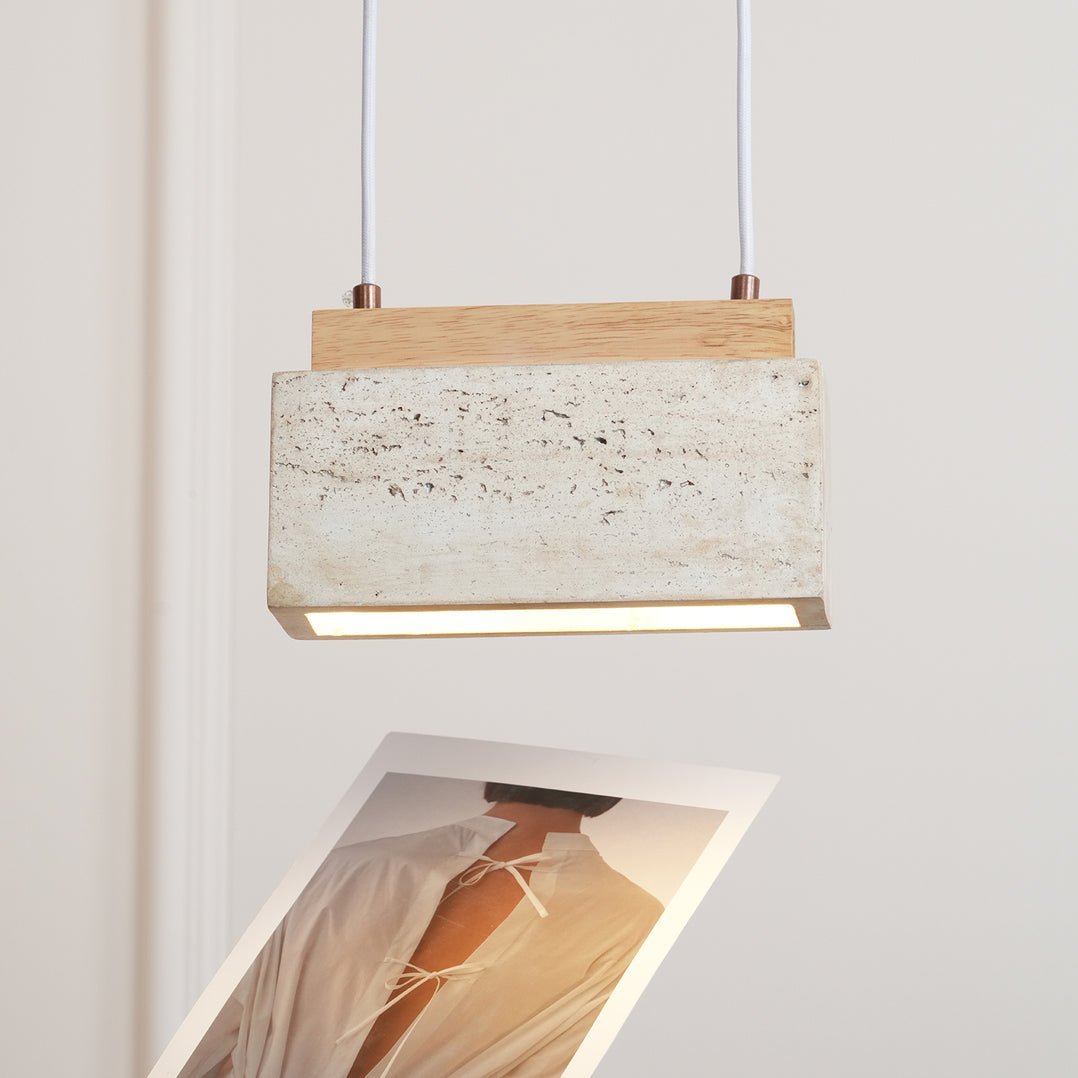 Ciraeila Suspension Rectangulaire en Travertin