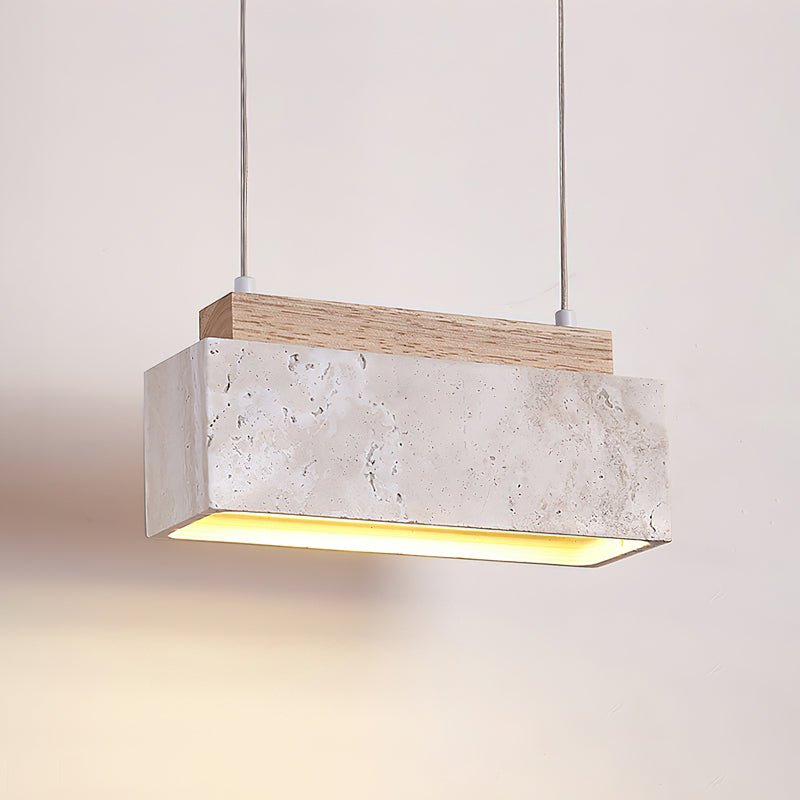Ciraeila Suspension Rectangulaire en Travertin