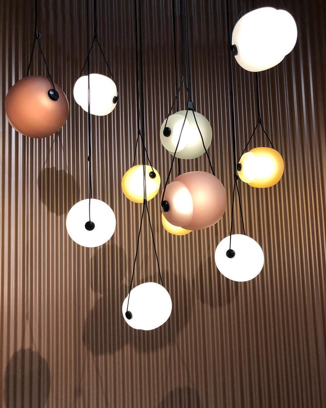 Orba Suspension Lampe en Verre Contemporain