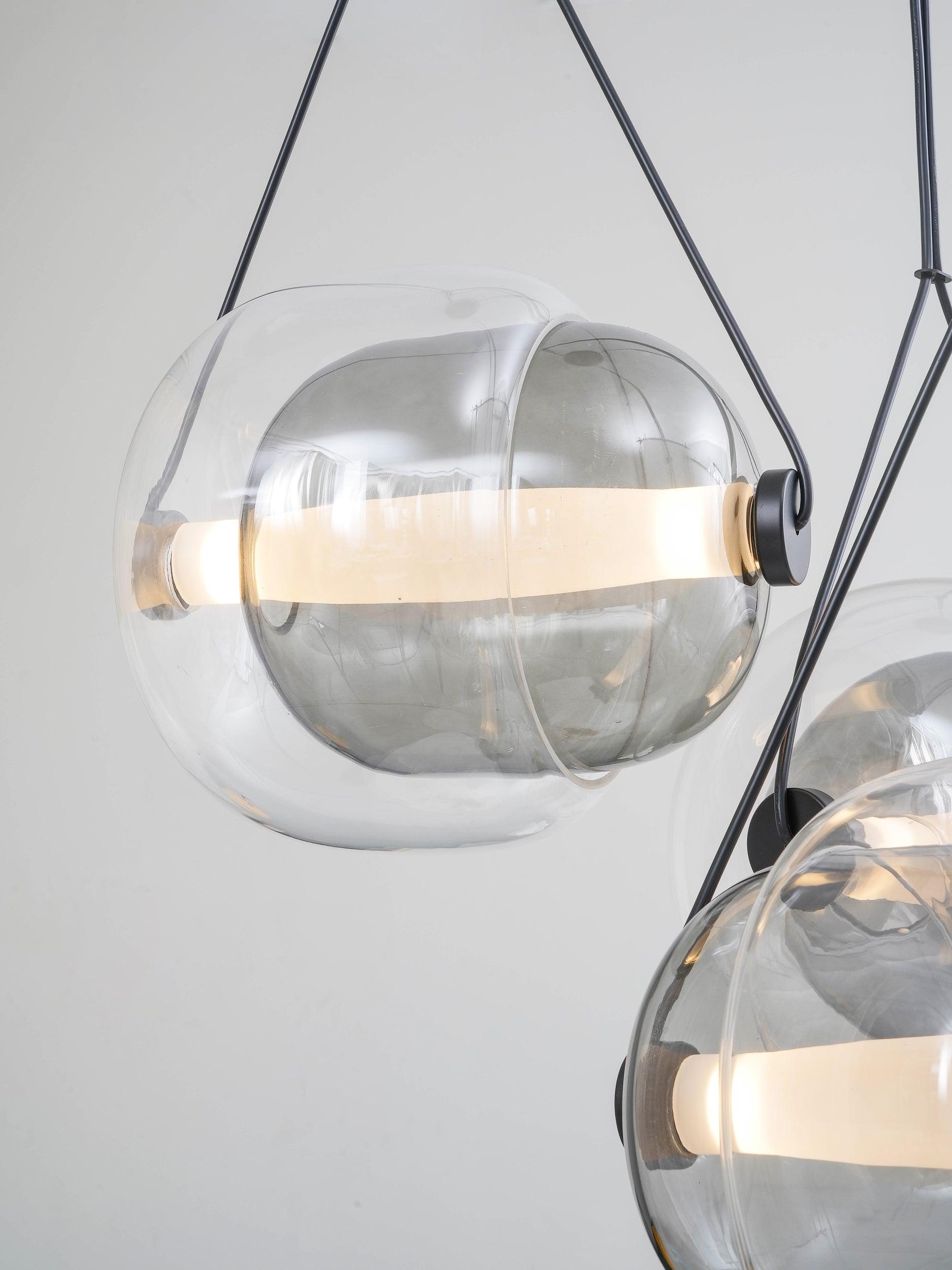 Orba Suspension Lampe en Verre Contemporain