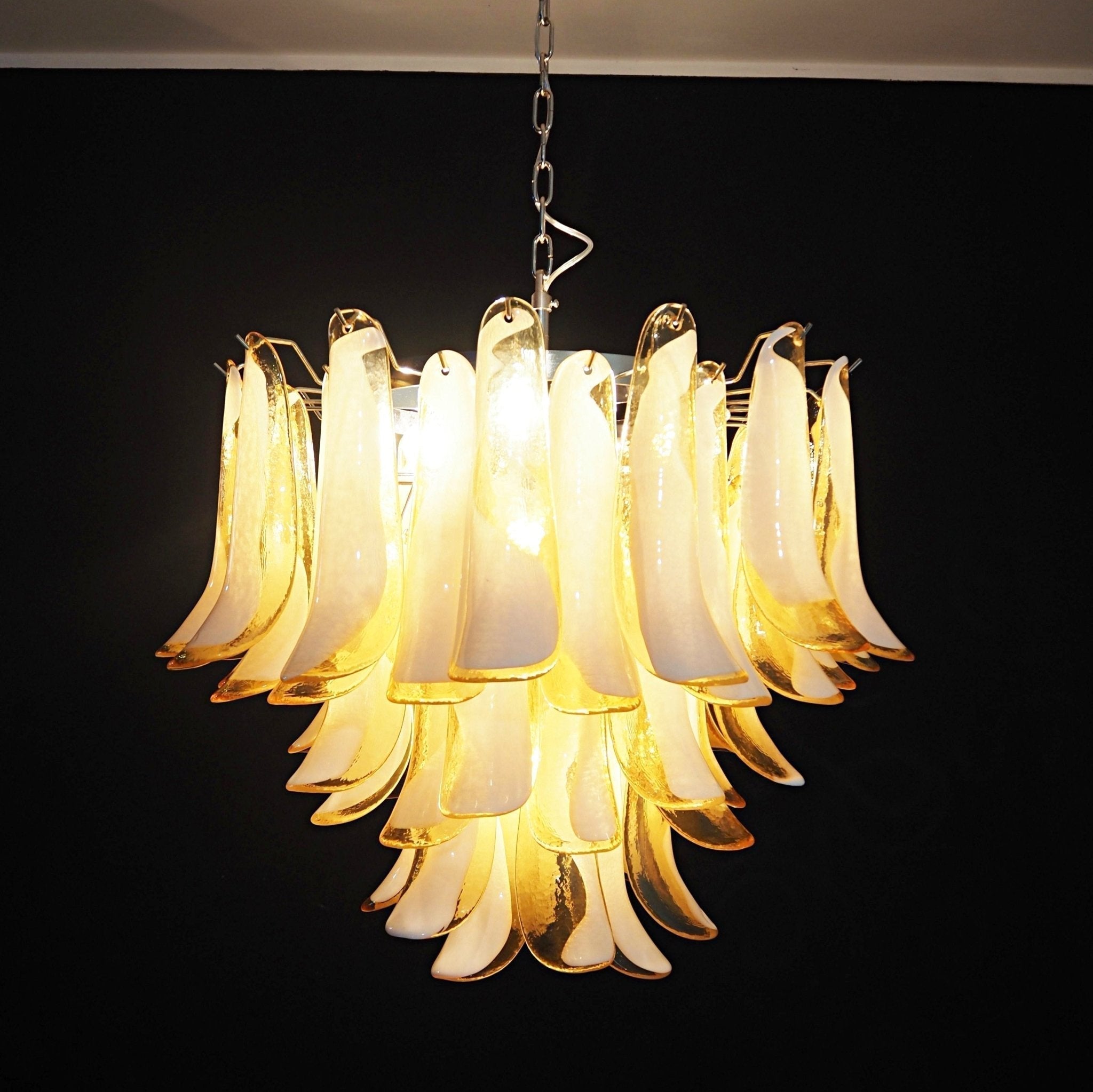 Aurora Lustre Pétales en Verre de Murano Superposés