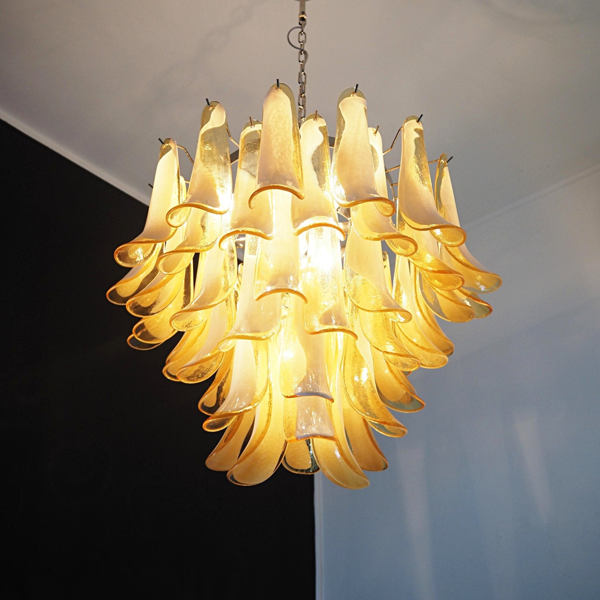 Aurora Lustre Pétales en Verre de Murano Superposés