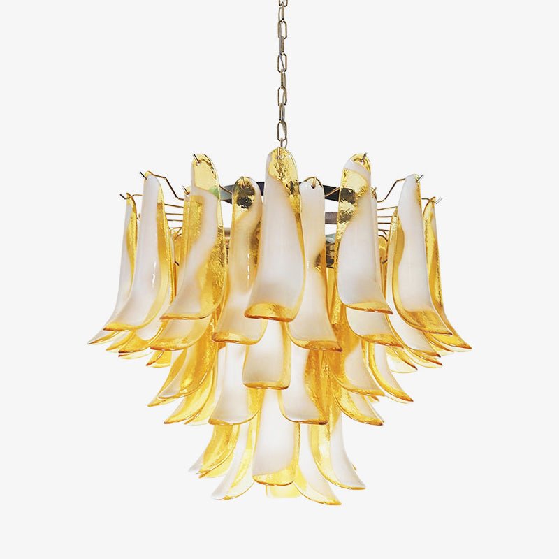 Aurora Lustre Pétales en Verre de Murano Superposés