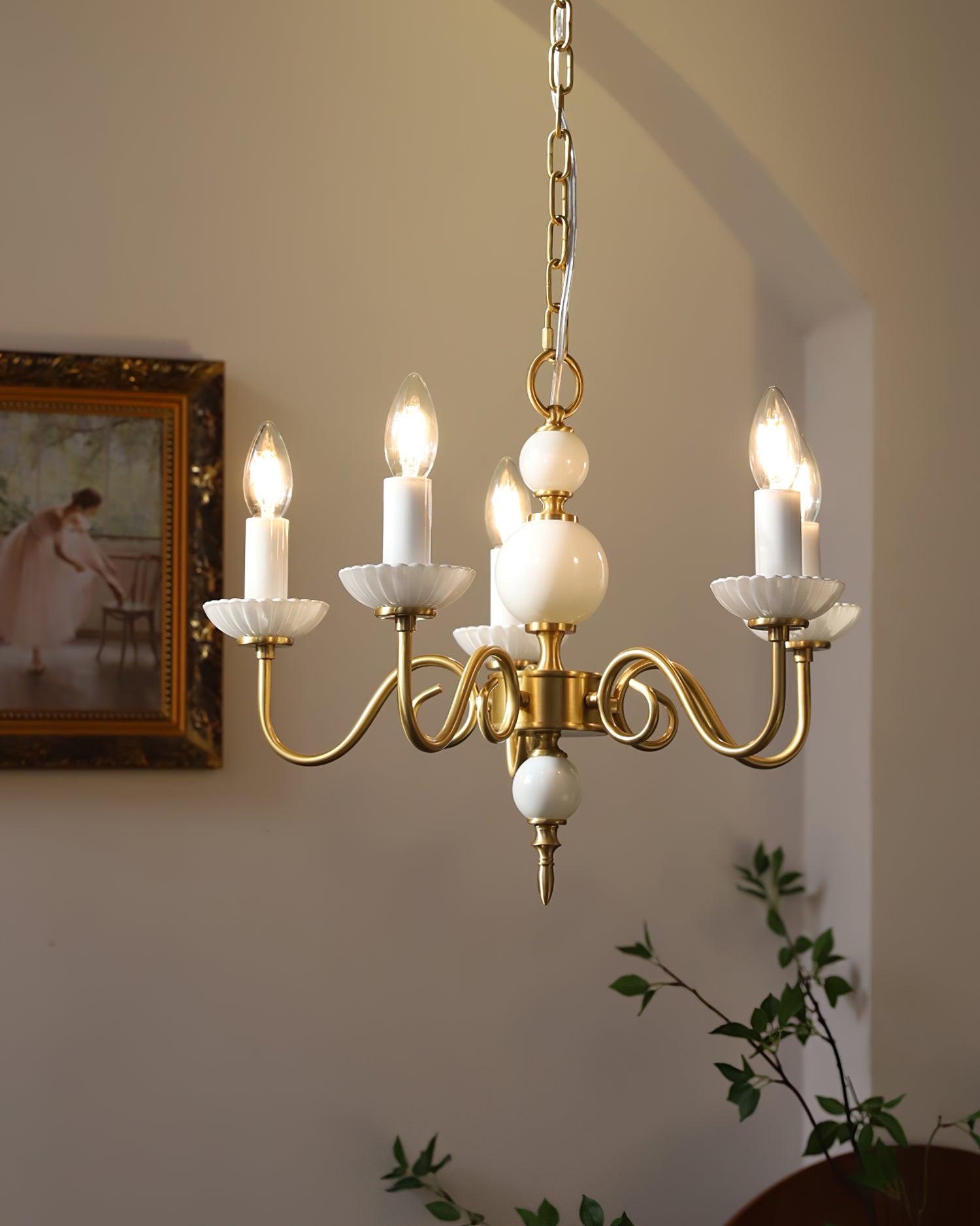 Lustra Lustre Carlita Doré Moderne