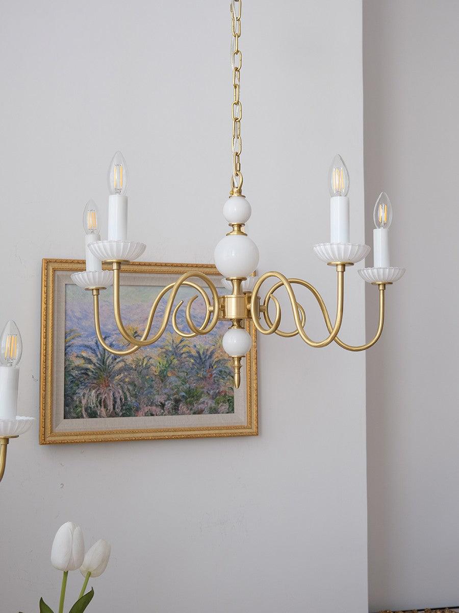 Lustra Lustre Carlita Doré Moderne