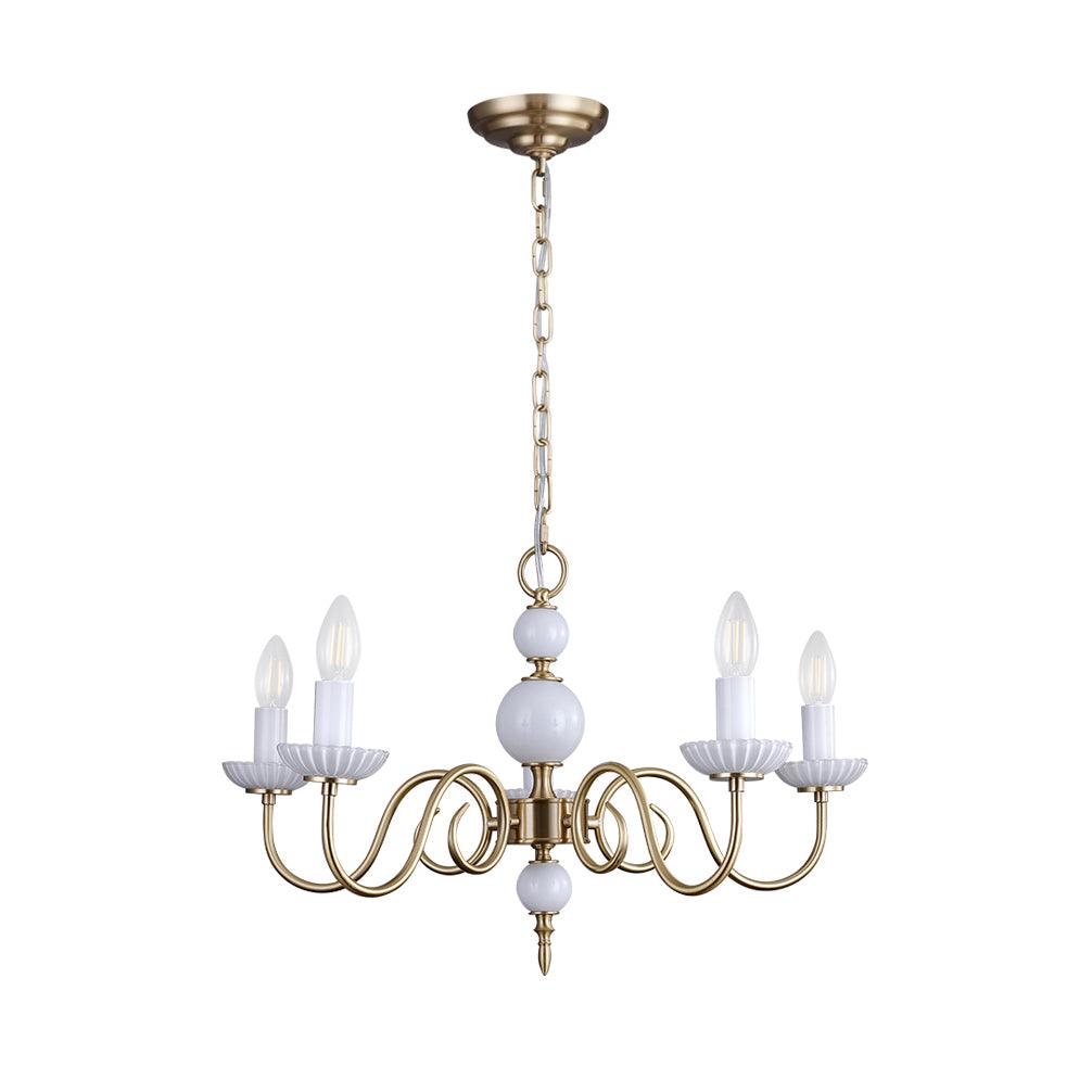 Lustra Lustre Carlita Doré Moderne