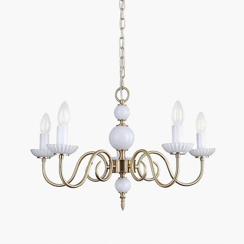 Lustra Lustre Carlita Doré Moderne