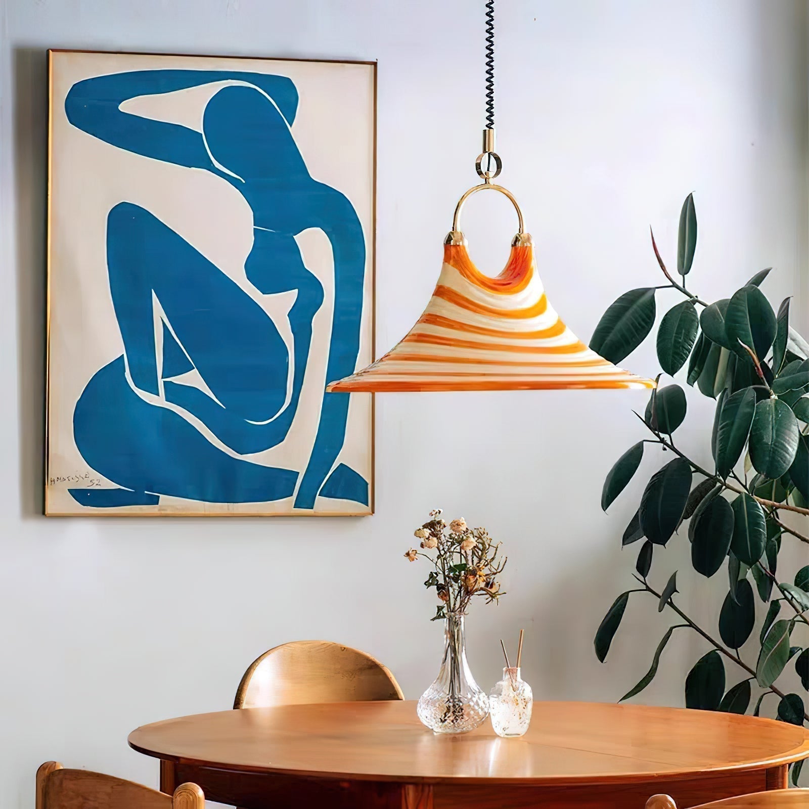 Aria Lustre en Plastique à Créativité Individuelle en Forme de Trompette
