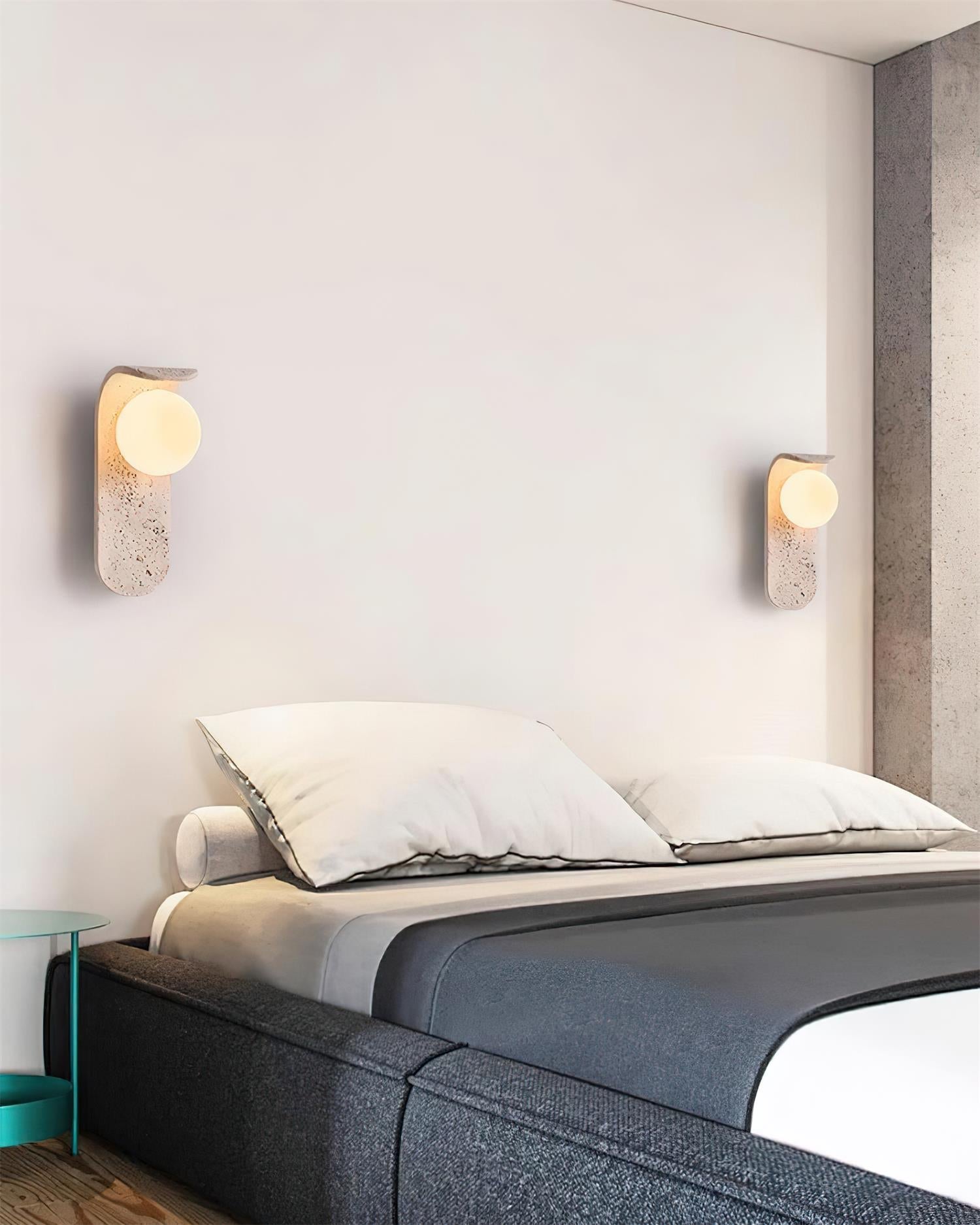 Terra Applique Murale Minimaliste en Travertin