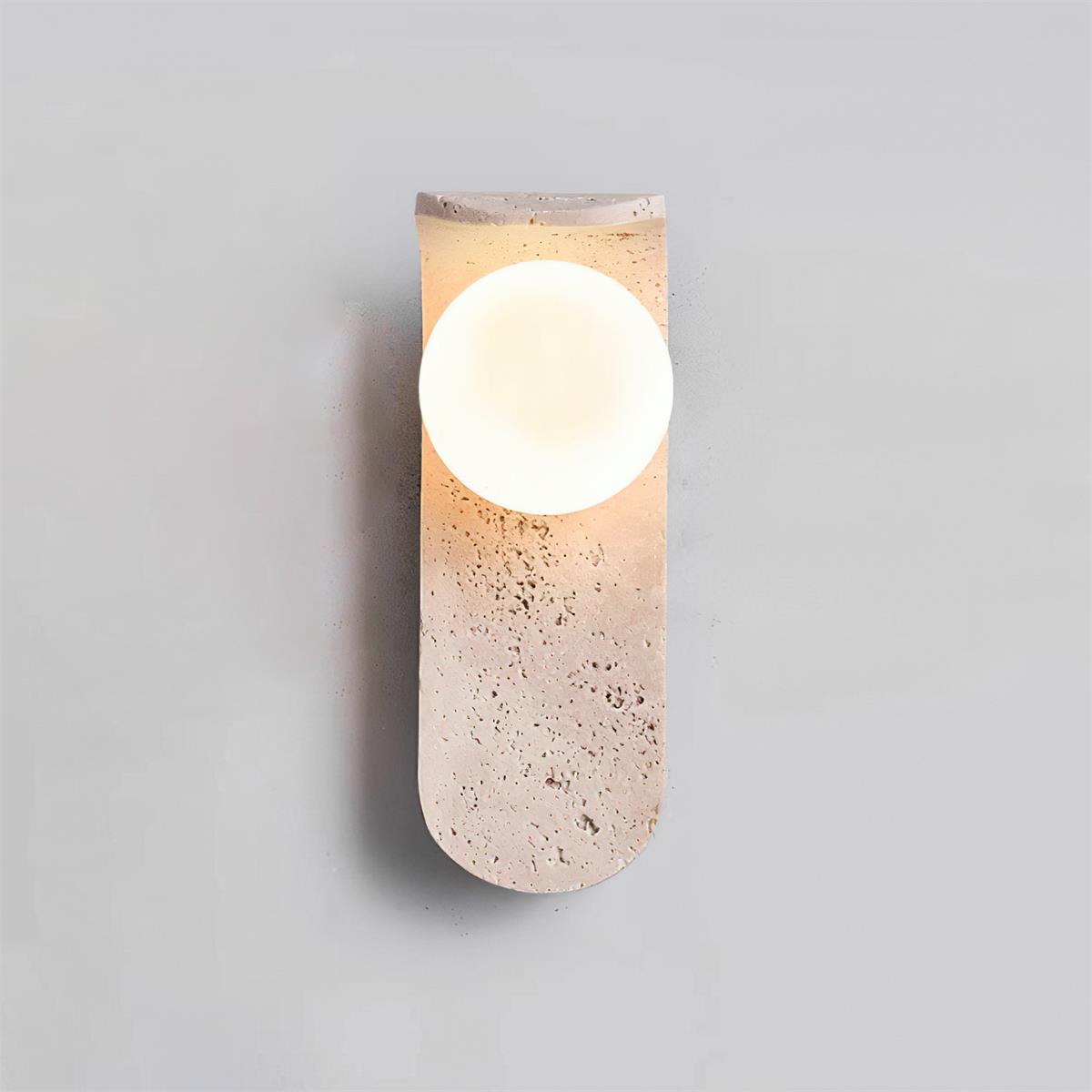 Terra Applique Murale Minimaliste en Travertin