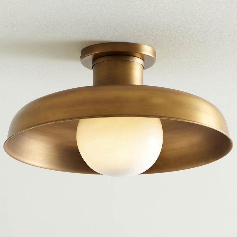 Quasar Lampe de Plafond Semi-Encastrée en Métal et Verre Style Minimaliste Moderne
