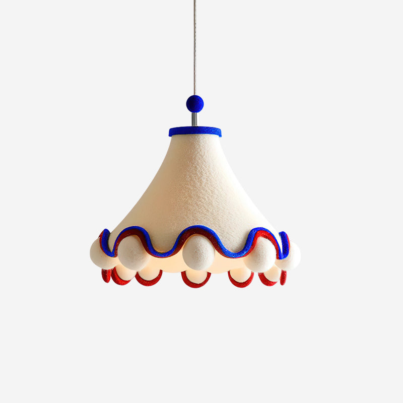 Carniva Suspension Abat-jour avec Pompons Ludiques