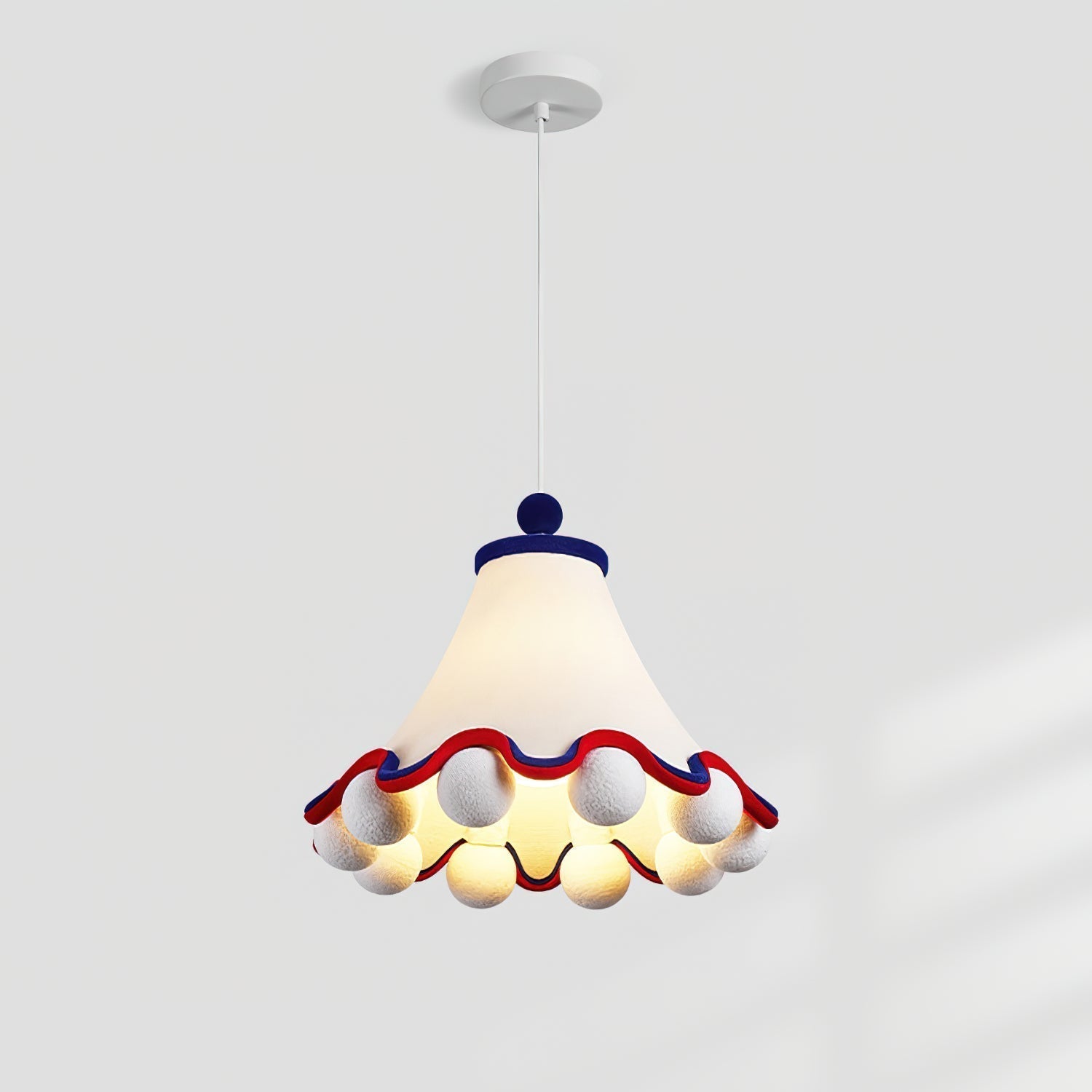 Carniva Suspension Abat-jour avec Pompons Ludiques