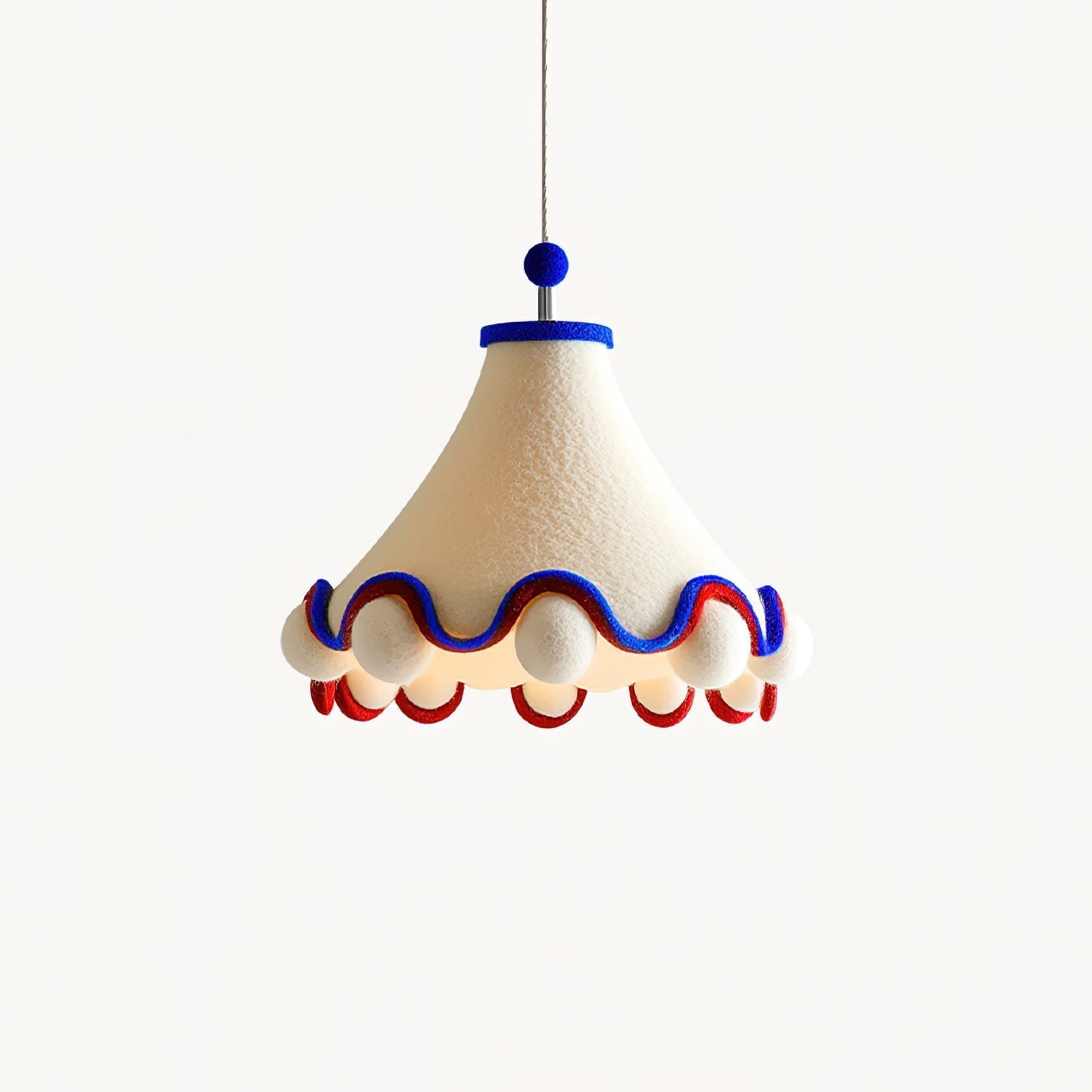Carniva Suspension Abat-jour avec Pompons Ludiques