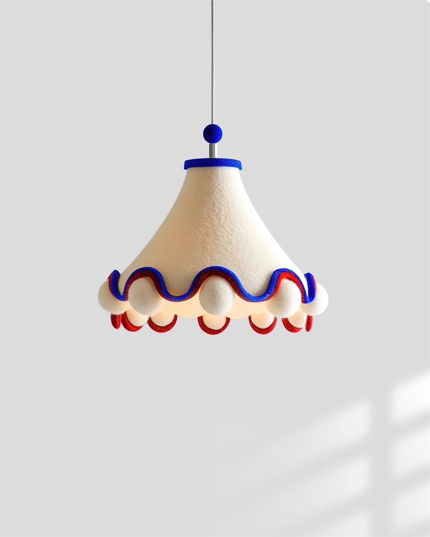 Carniva Suspension Abat-jour avec Pompons Ludiques