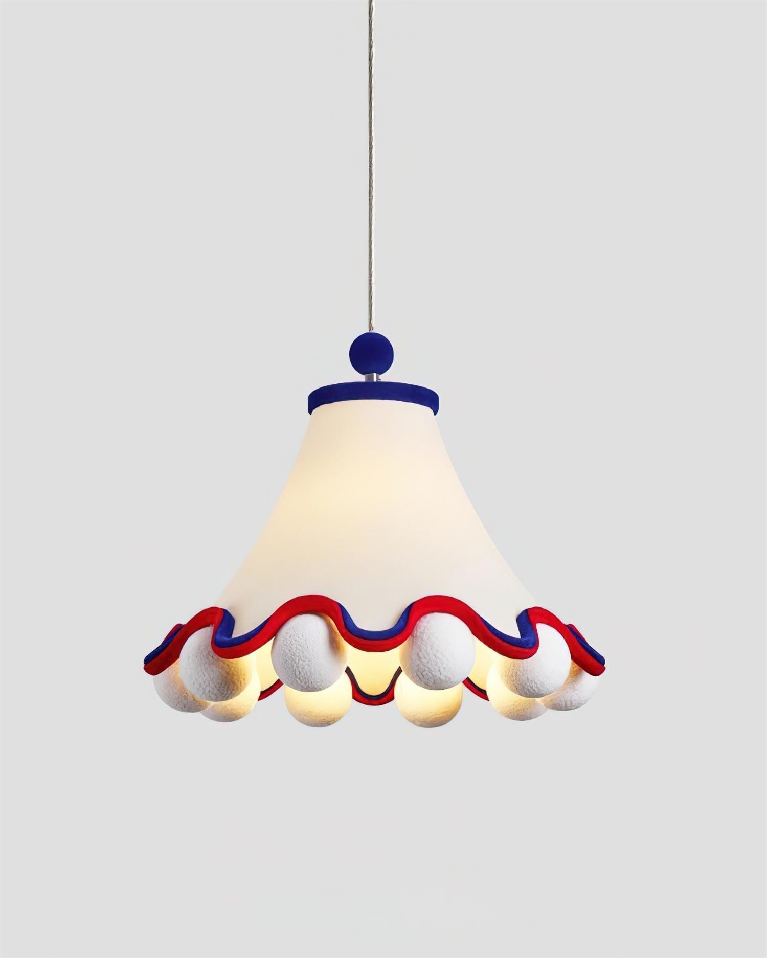 Carniva Suspension Abat-jour avec Pompons Ludiques