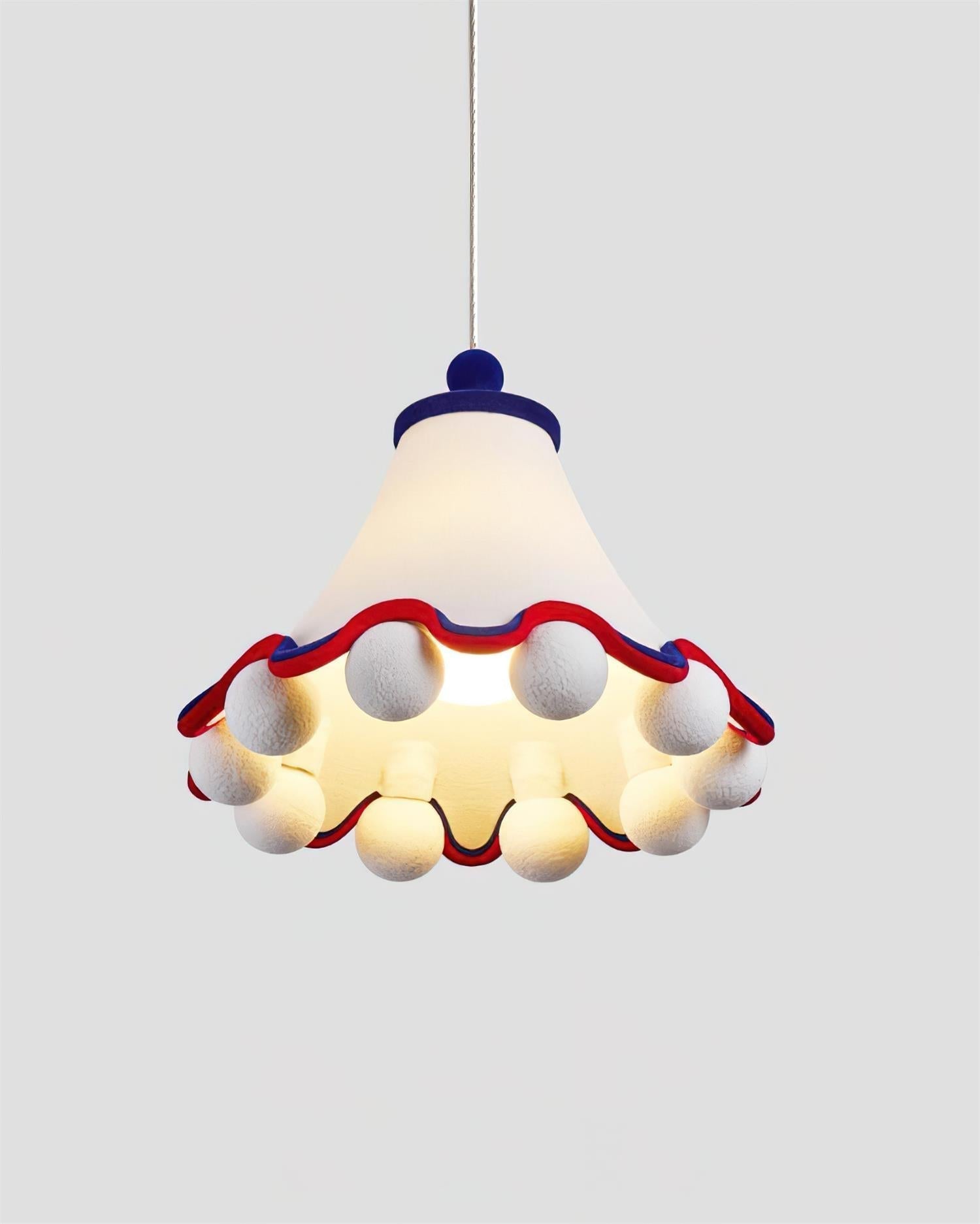 Carniva Suspension Abat-jour avec Pompons Ludiques
