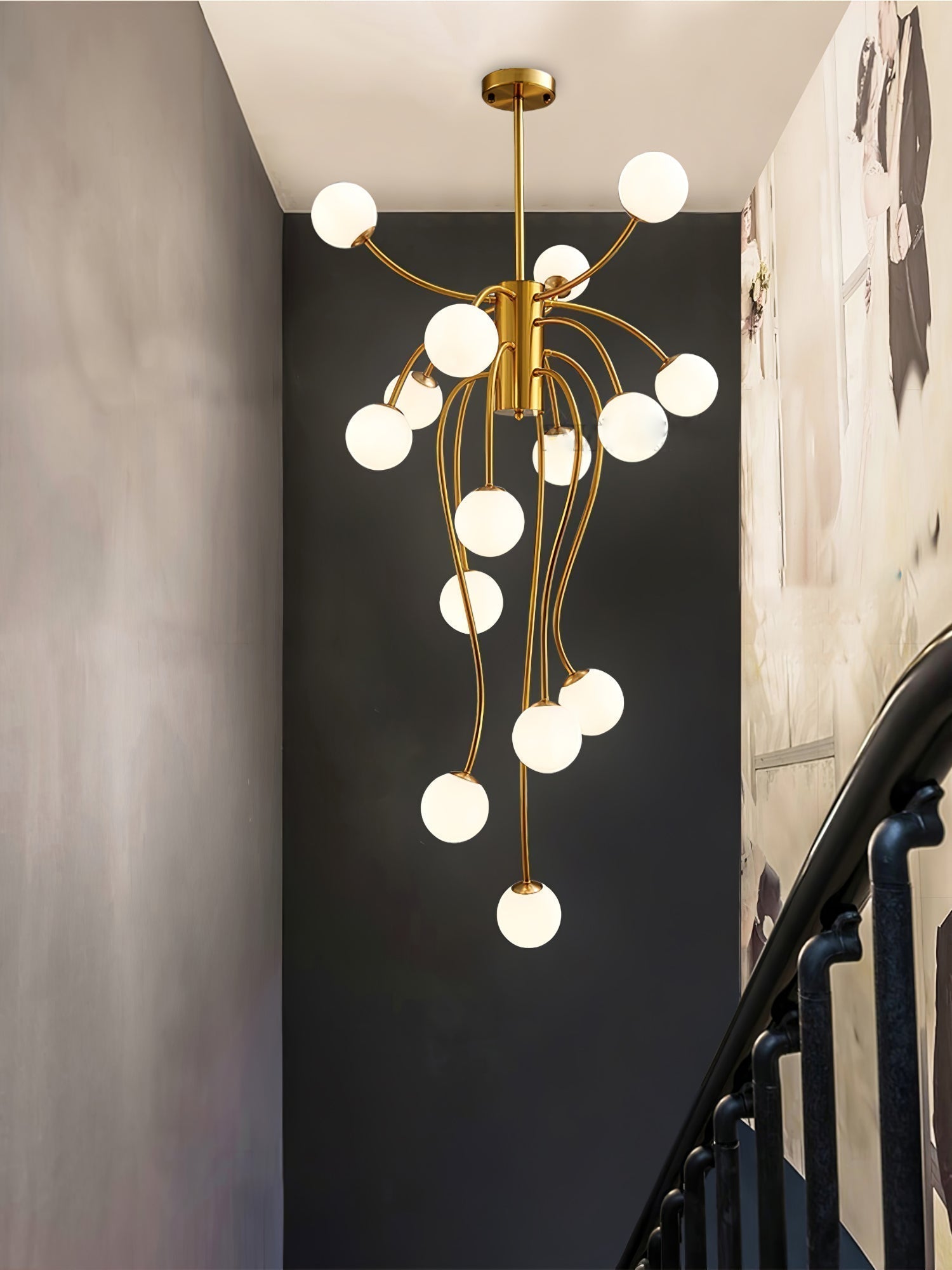 Astralyn Lustre en Laiton Globe