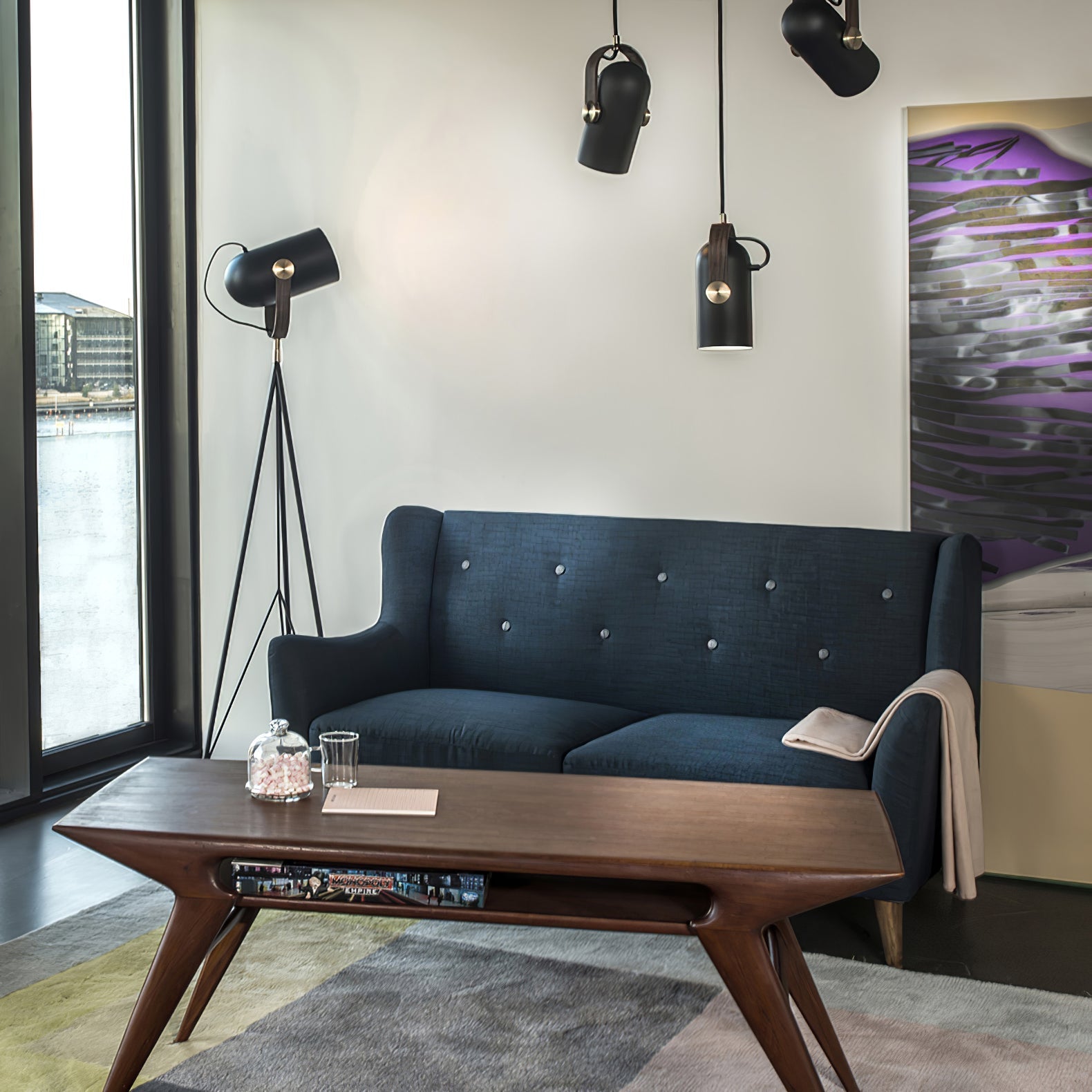 Lunaire Suspension Industrielle
