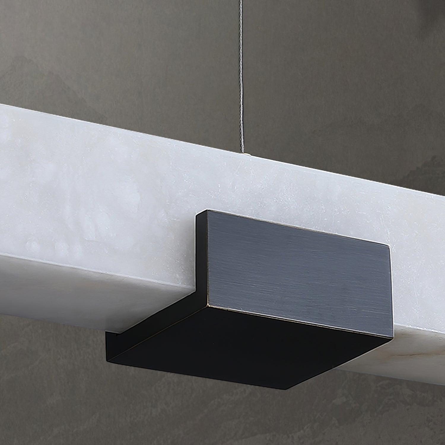 Kaelen Minimaliste Albâtre Linéaire Pendentif Lumière