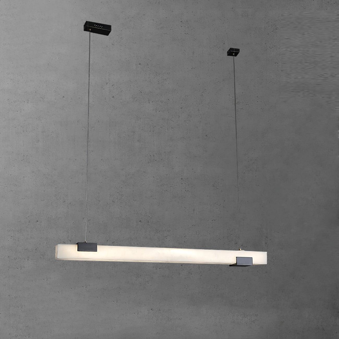 Kaelen Minimaliste Albâtre Linéaire Pendentif Lumière