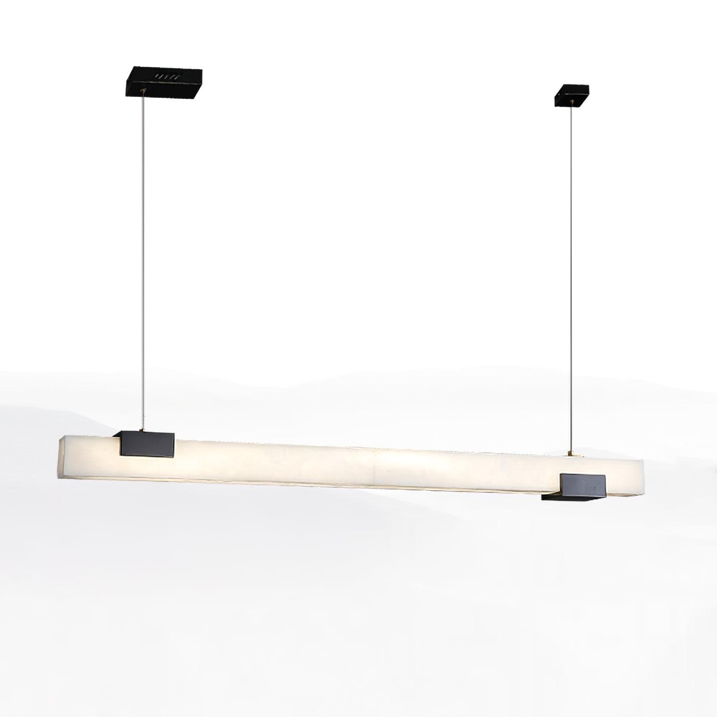 Kaelen Minimaliste Albâtre Linéaire Pendentif Lumière