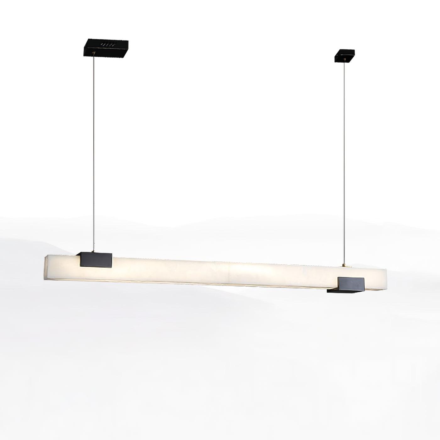 Kaelen Minimaliste Albâtre Linéaire Pendentif Lumière